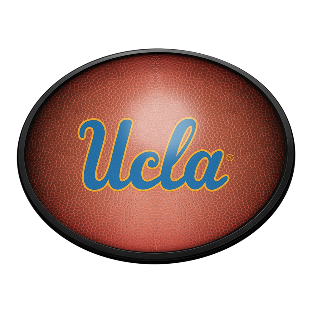 UCLA Bruins Pigskin - Oval Slimline Lighted Wall Sign