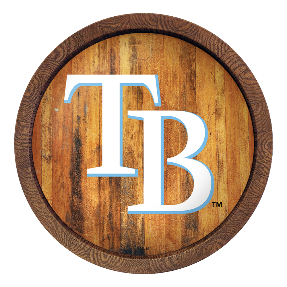 Tampa Bay Rays Logo - "Faux" Barrel Top Sign  