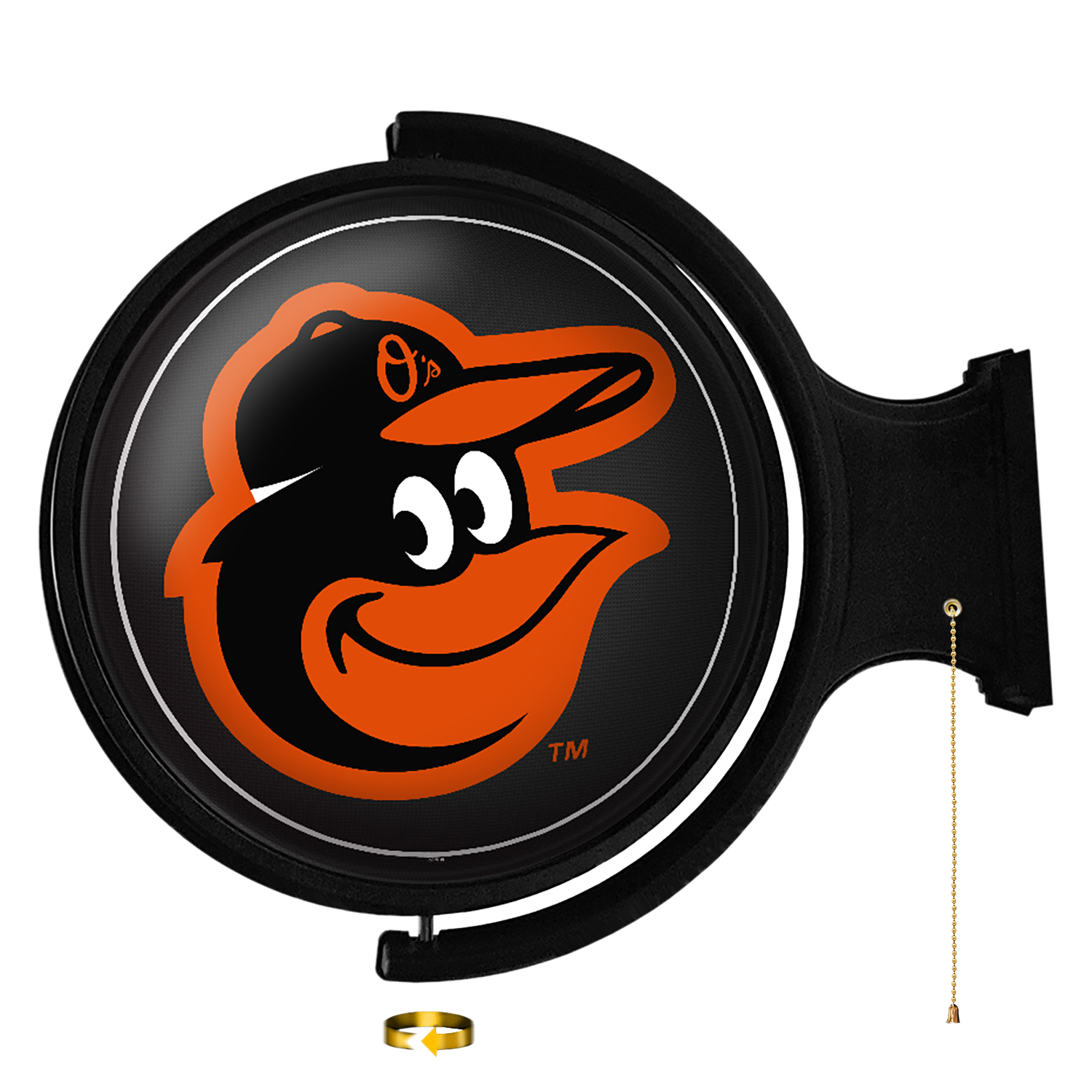 Baltimore Orioles: Logo - Original Round Rotating Lighted Wall Sign   