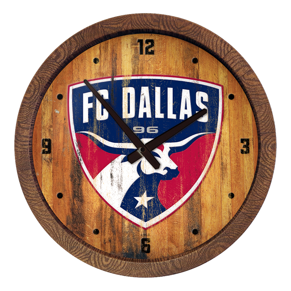 FC Dallas: Weathered "Faux" Barrel Top Clock  