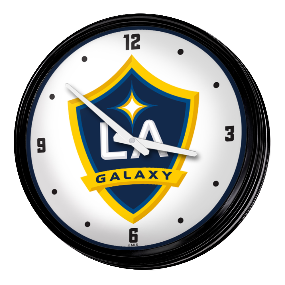 LA Galaxy: Retro Lighted Wall Clock
