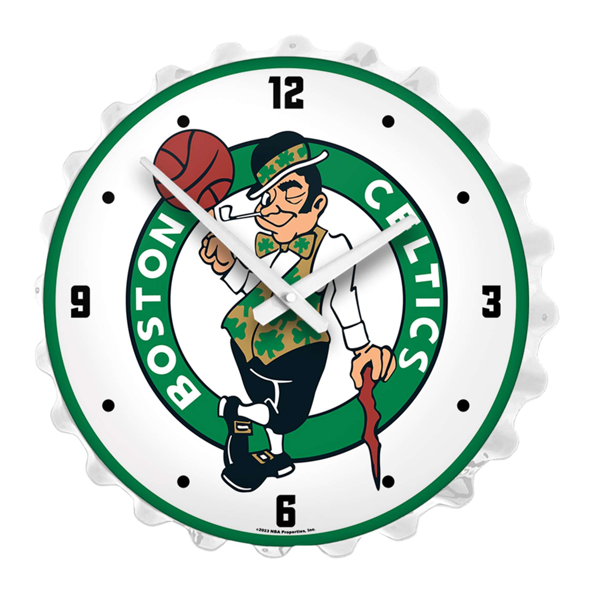 Boston Celtics: Bottle Cap Lighted Wall Clock