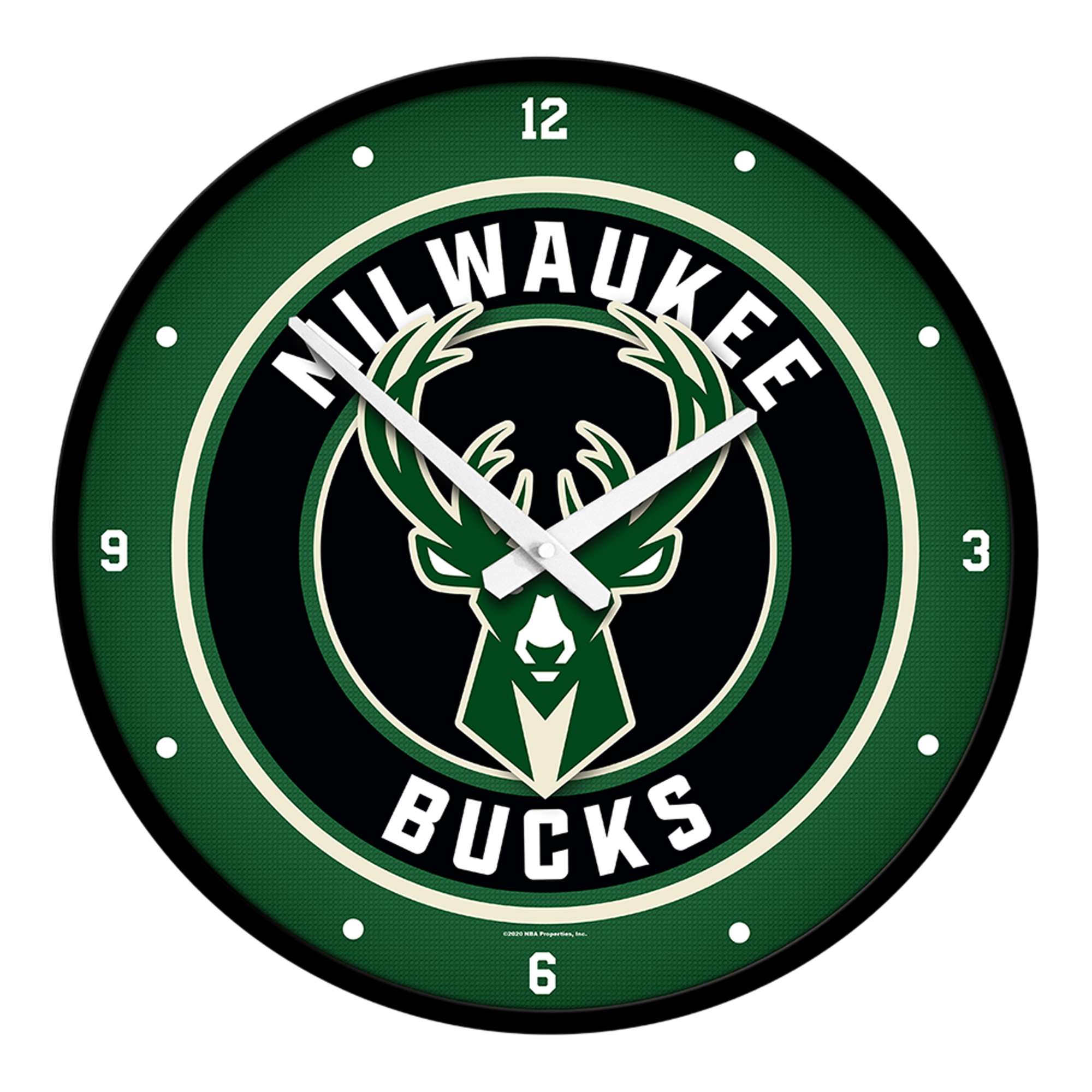 Milwaukee Bucks: Modern Disc Wall Clock    