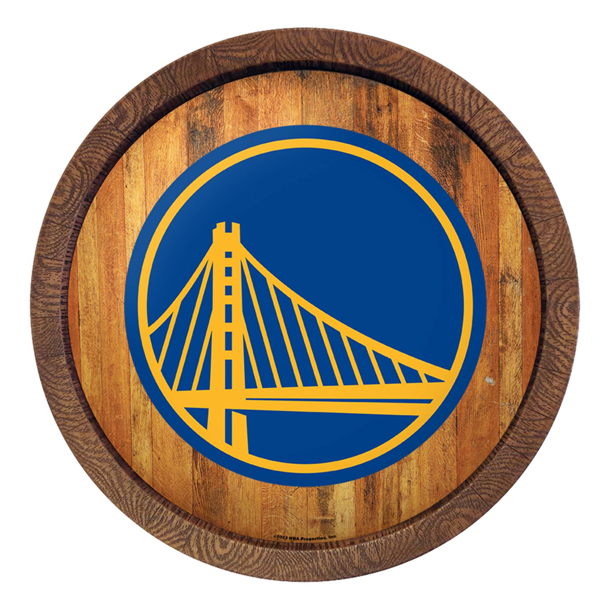 Golden State Warriors: "Faux" Barrel Top Sign    