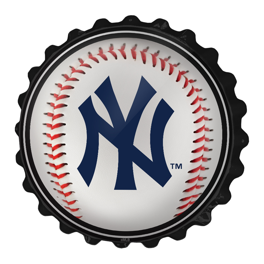 New York Yankees Baseball - Bottle Cap Wall Sign  