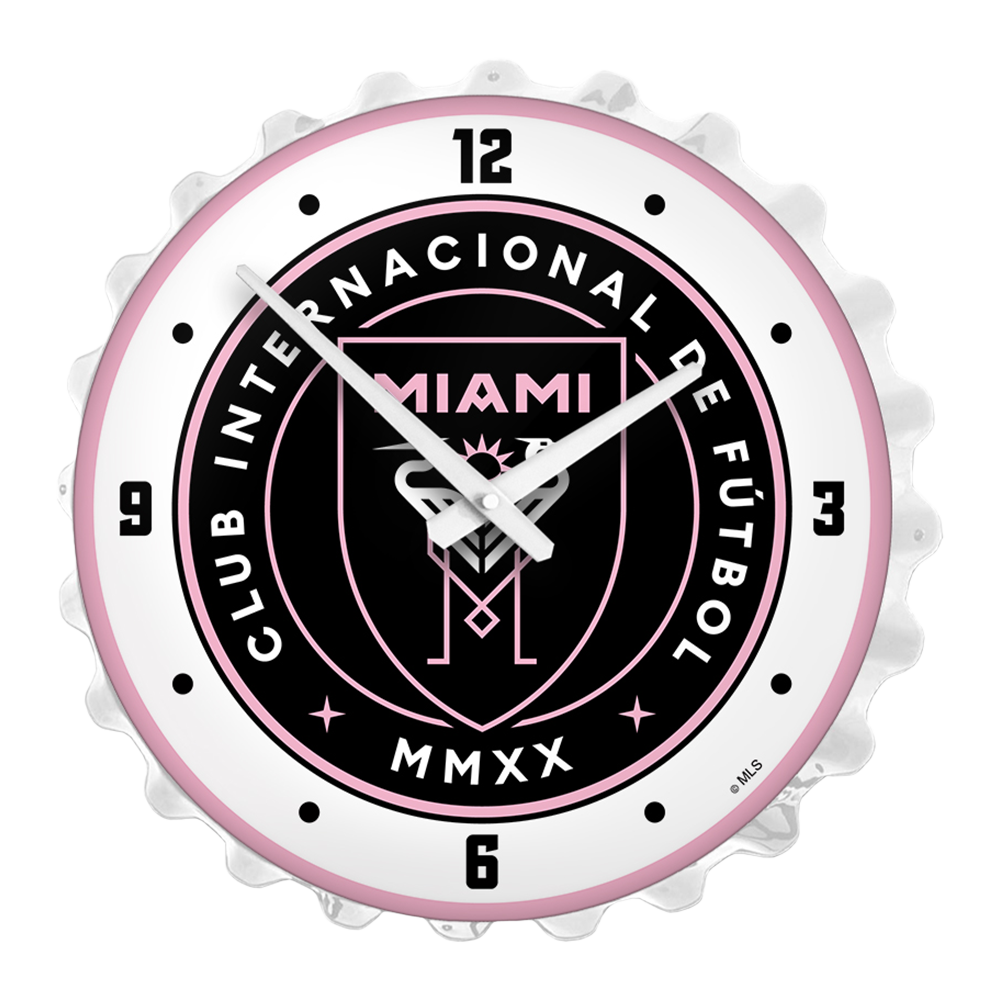 Inter Miami CF: Bottle Cap Lighted Wall Clock  