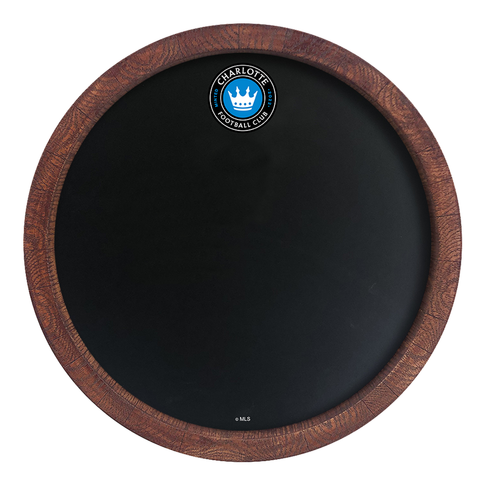 Charlotte FC: Chalkboard "Faux" Barrel Top Sign  