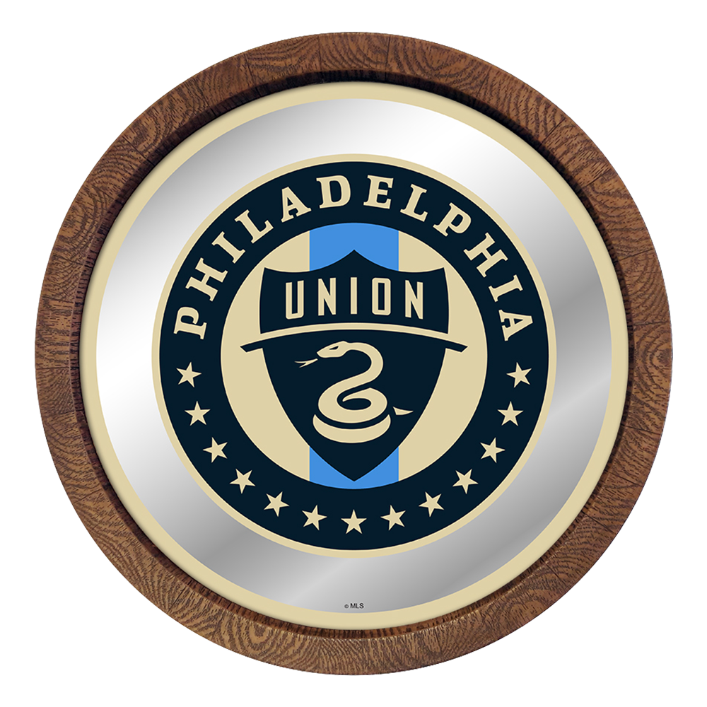 Philadelphia Union: Barrel Top Framed Mirror Mirrored Wall Sign