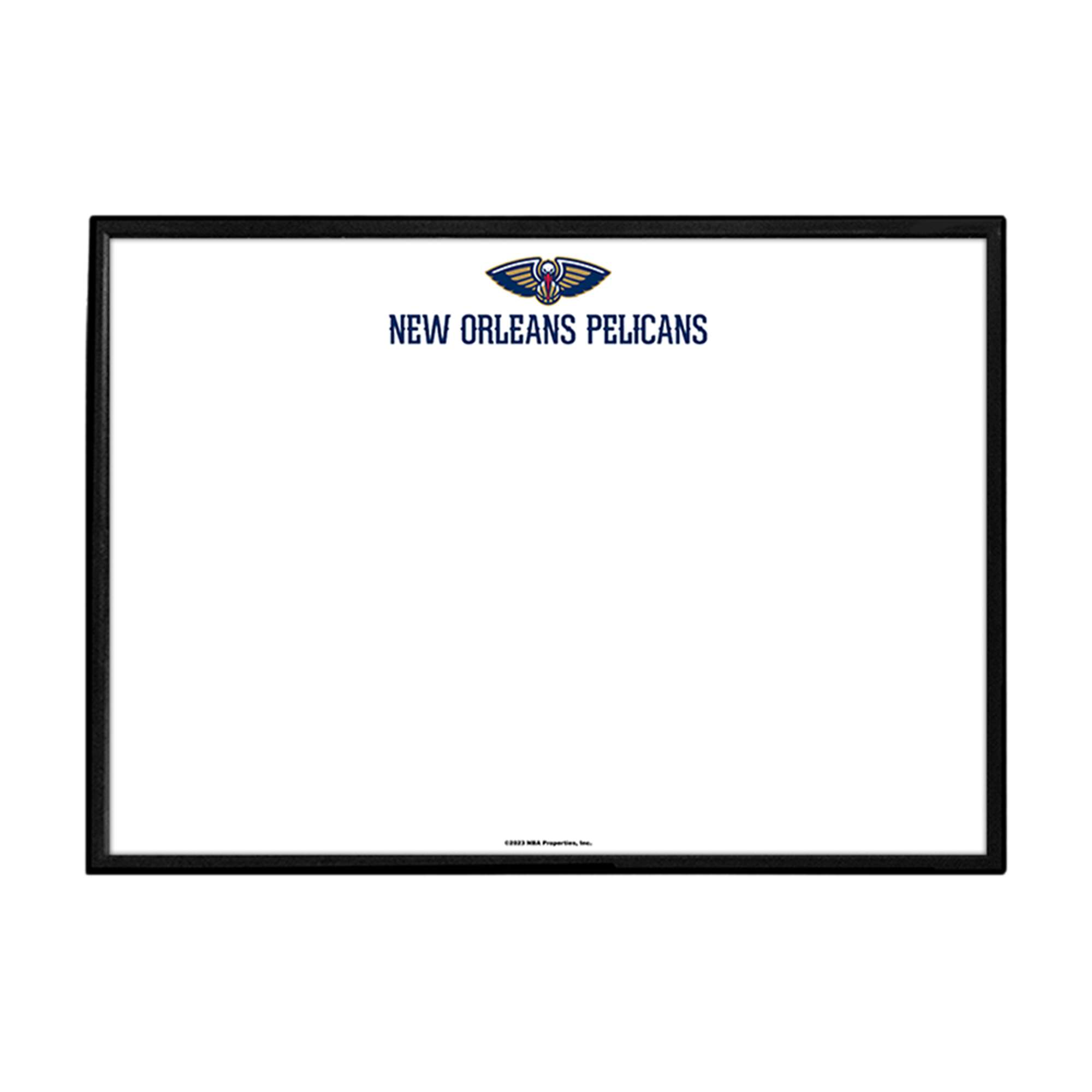 New Orleans Pelicans: Framed Dry Erase Wall Sign