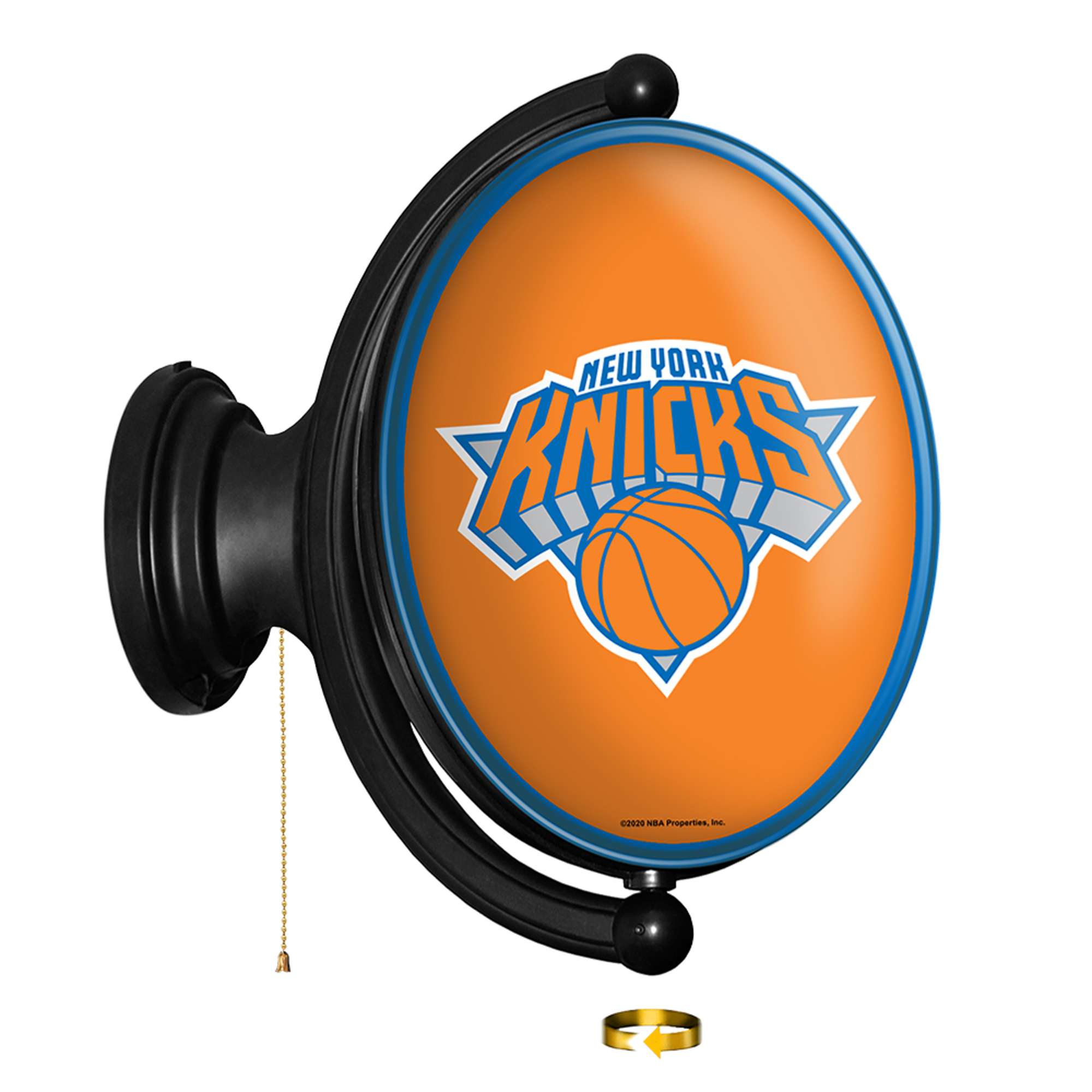 New York Knicks: Original Oval Rotating Lighted Wall Sign