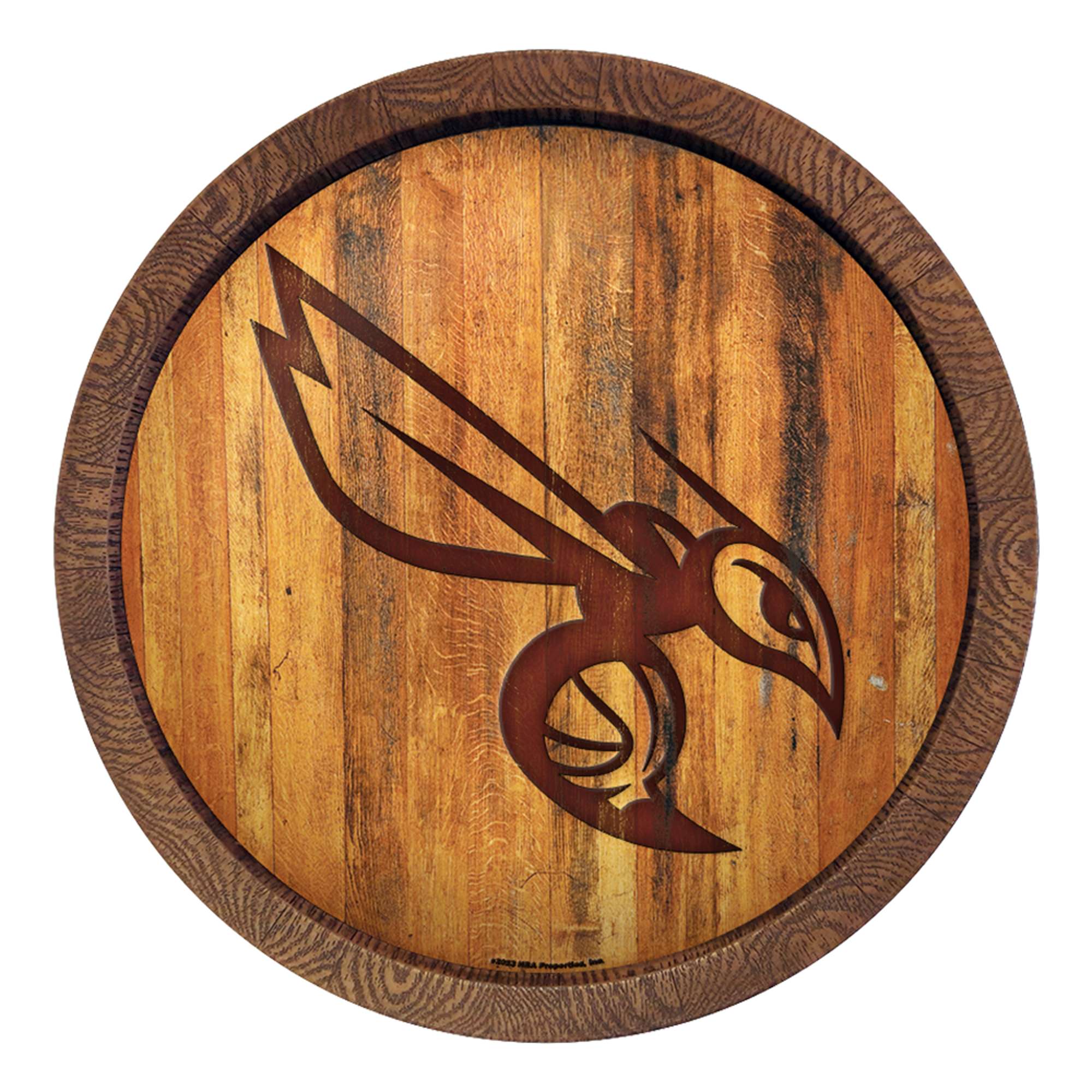 Charlotte Hornets: Logo - "Faux" Barrel Top Sign    