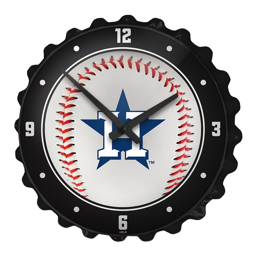 Houston Astros Baseball - Bottle Cap Wall Clock  