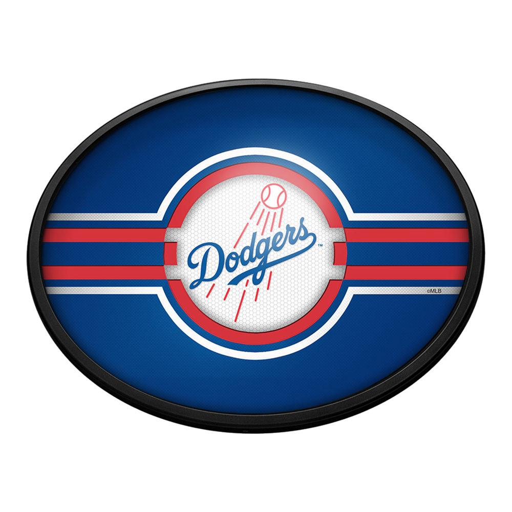 Los Angeles Dodgers Oval Slimline Lighted Wall Sign