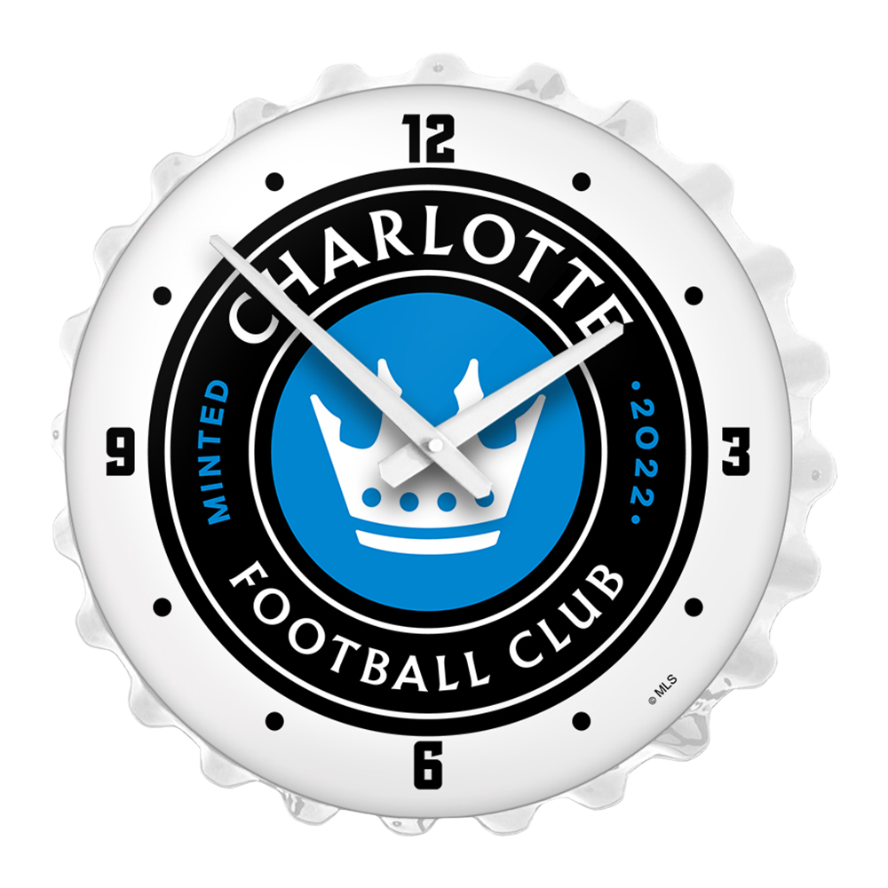 Charlotte FC: Bottle Cap Lighted Wall Clock