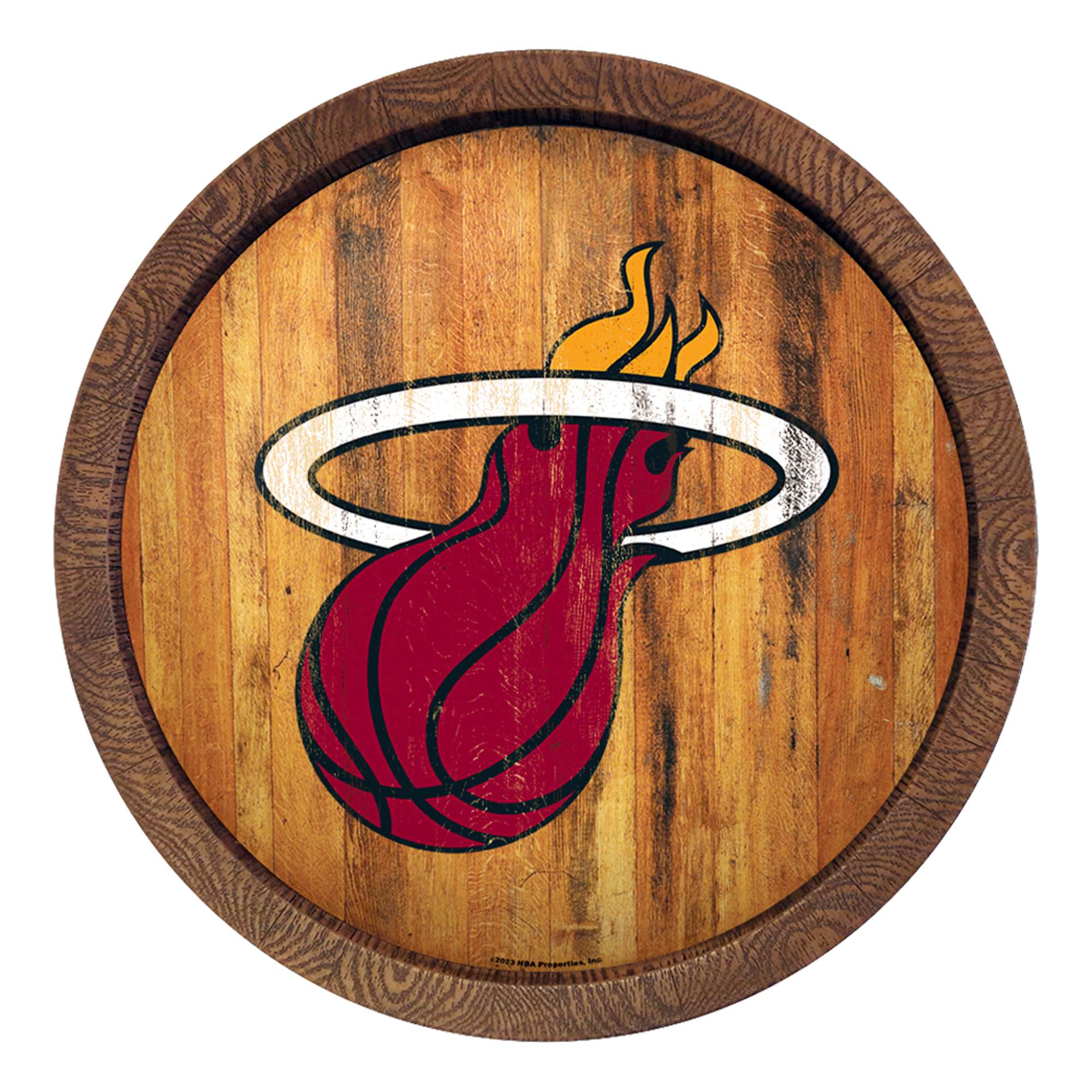 Miami Heat: "Faux" Barrel Top Sign    