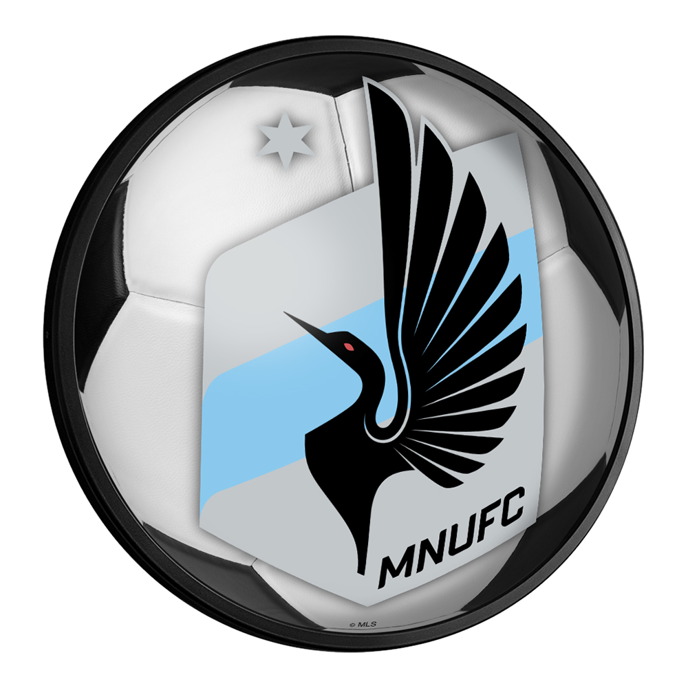 Minnesota United FC: Soccer - Round Slimline Lighted Wall Sign