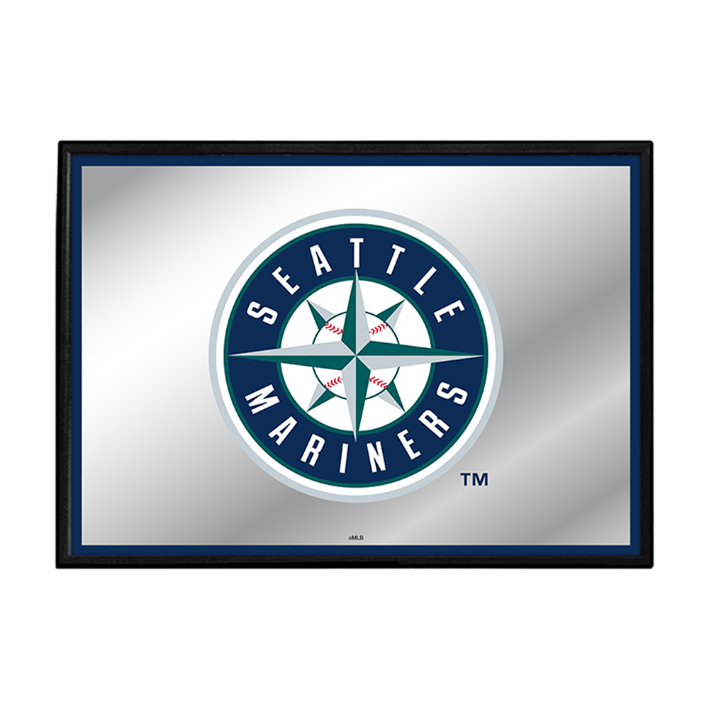 Seattle Mariners Framed Mirrored Wall Sign  