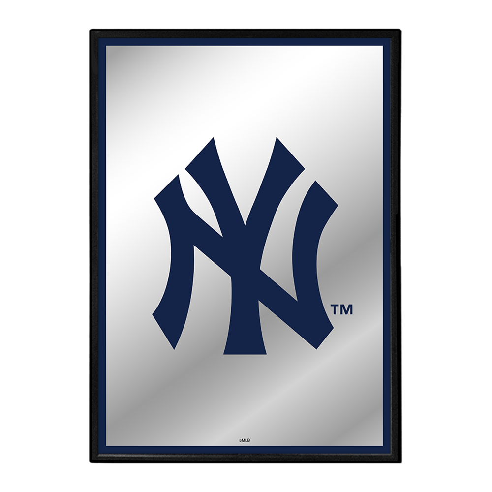 New York Yankees Vertical Framed Mirrored Wall Sign  