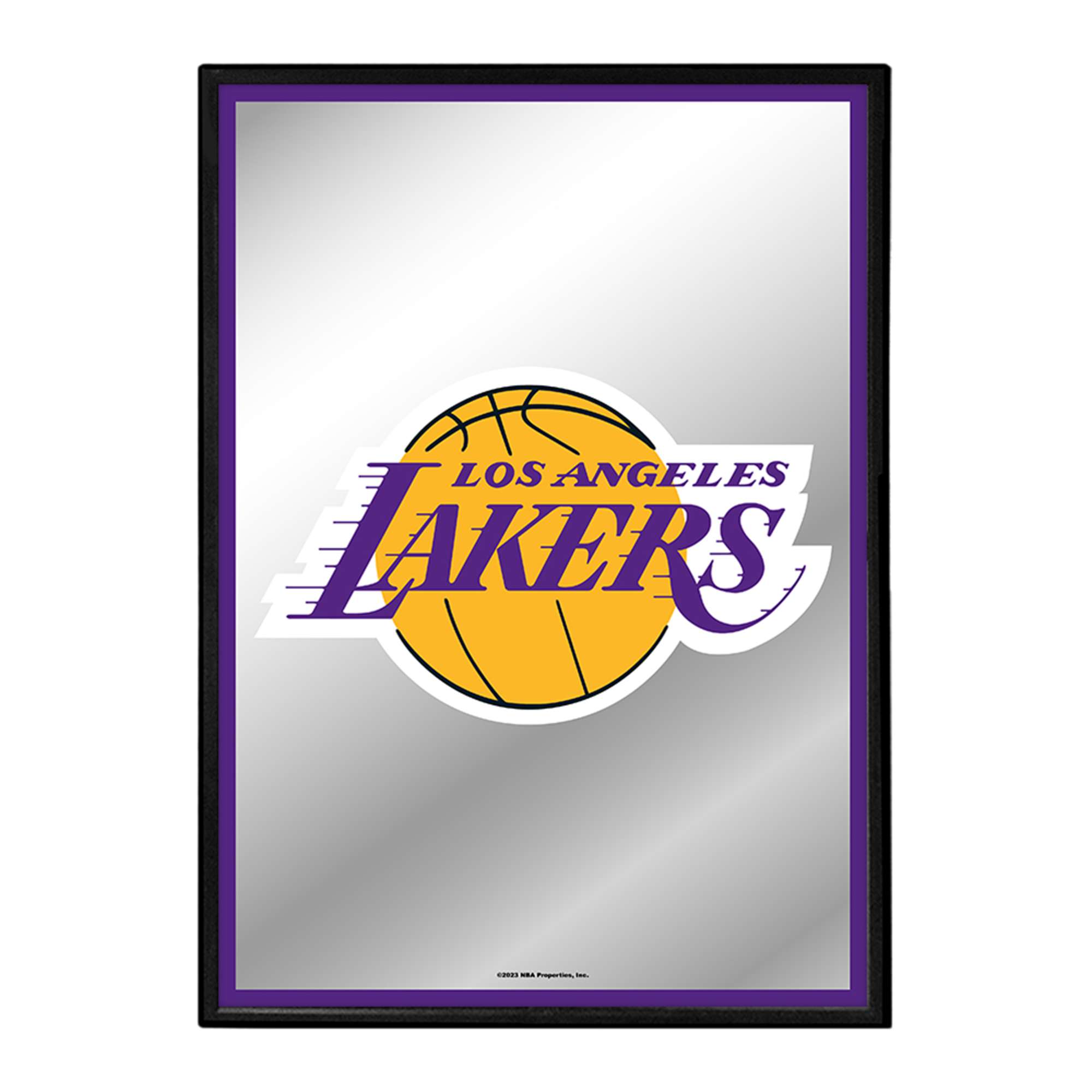 Los Angeles Lakers: Framed Mirrored Wall Sign