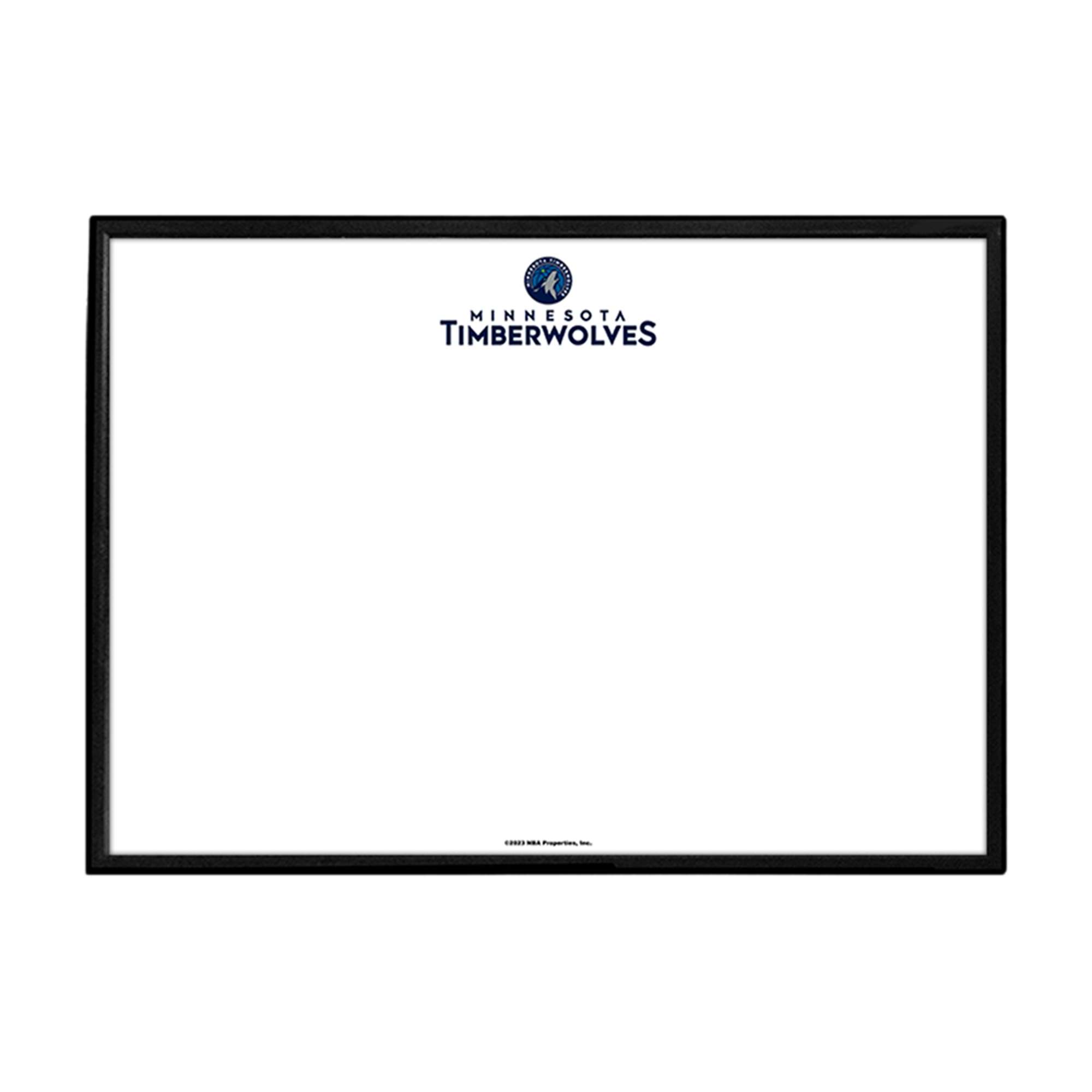 Minnesota Timberwolves: Framed Dry Erase Wall Sign