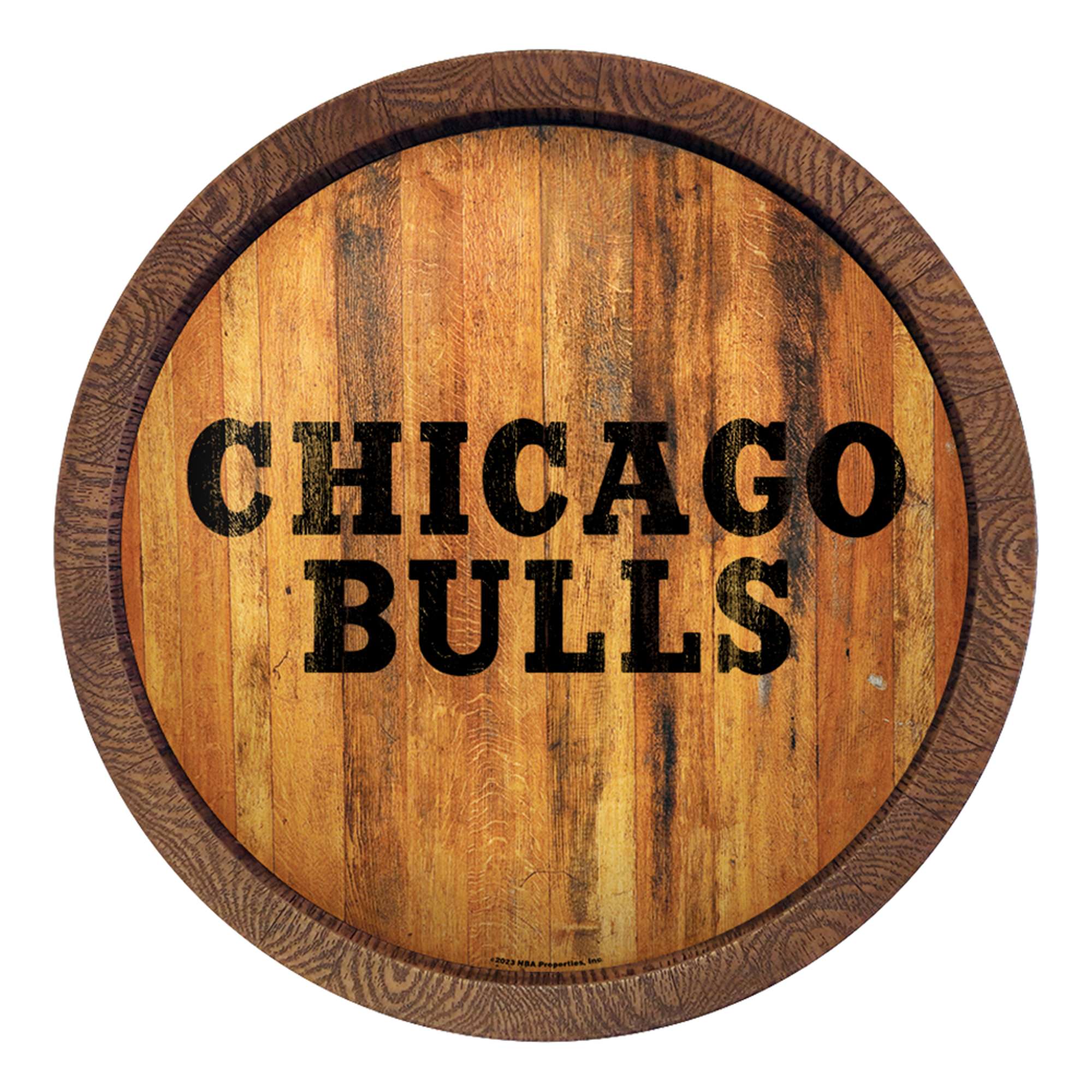Chicago Bulls: Logo - "Faux" Barrel Top Sign    