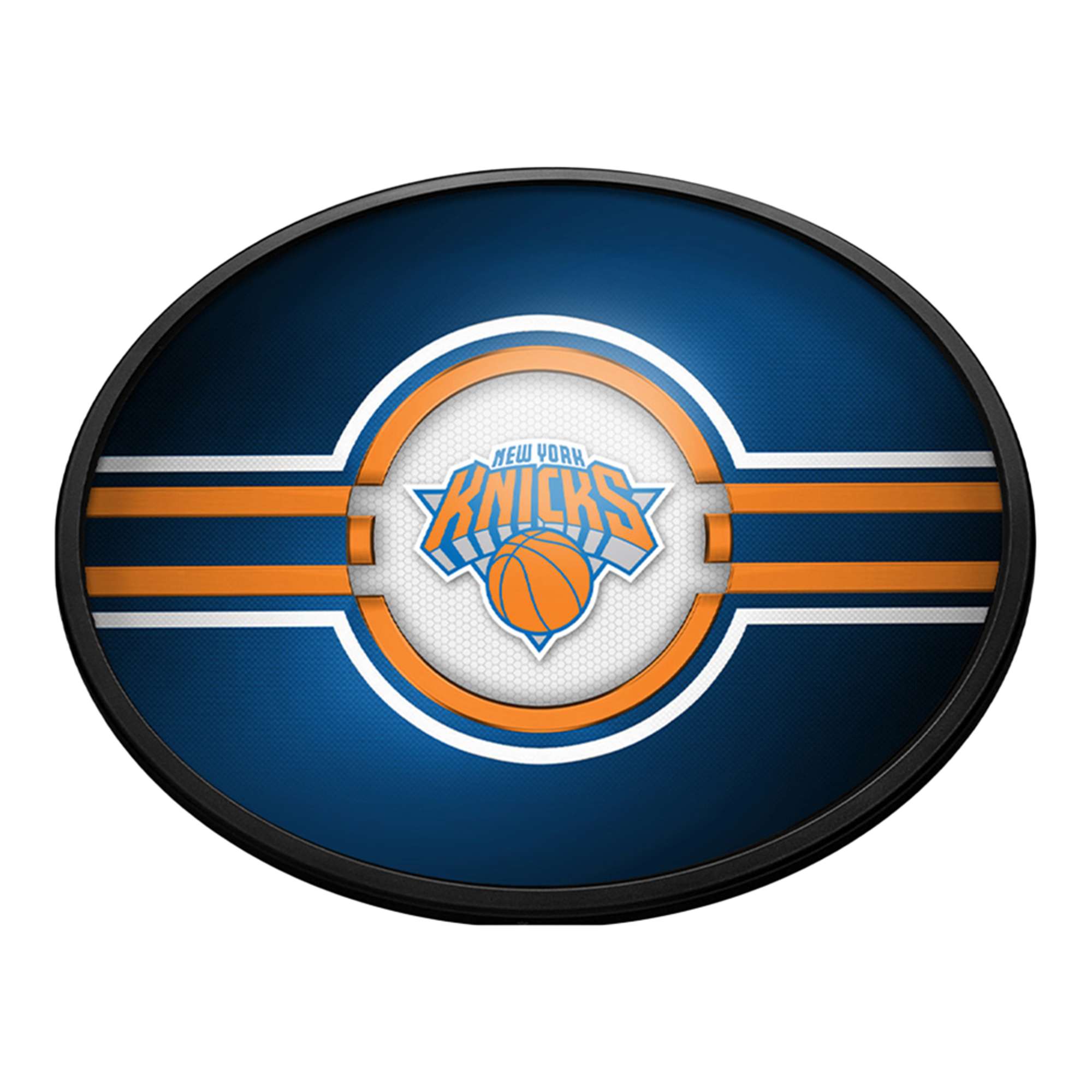 New York Knicks: Oval Slimline Lighted Wall Sign