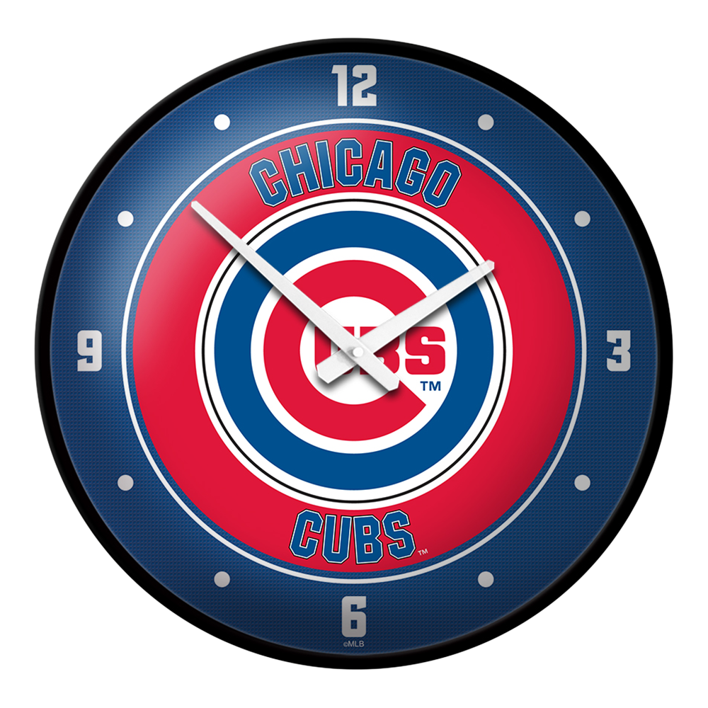 Chicago Cubs Modern Disc Wall Clock  