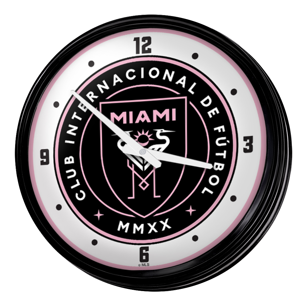 Inter Miami CF: Retro Lighted Wall Clock