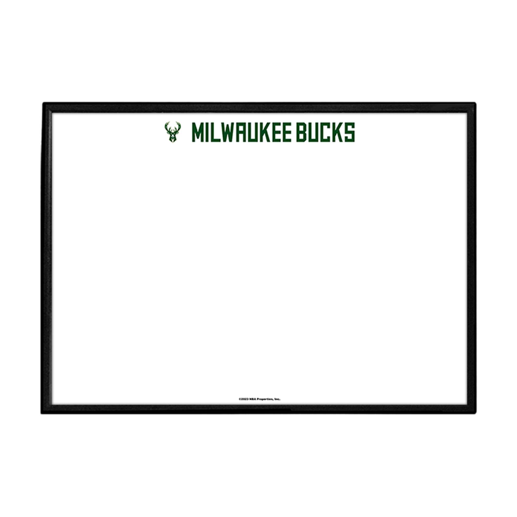 Milwaukee Bucks: Framed Dry Erase Wall Sign    