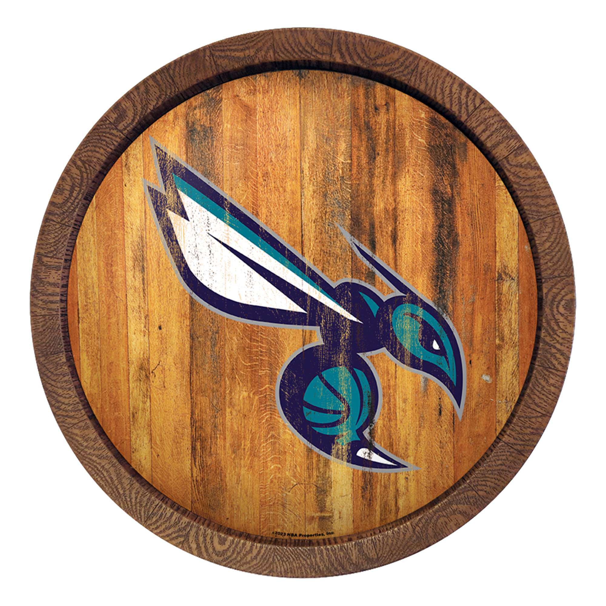 Charlotte Hornets: Logo - "Faux" Barrel Top Sign    