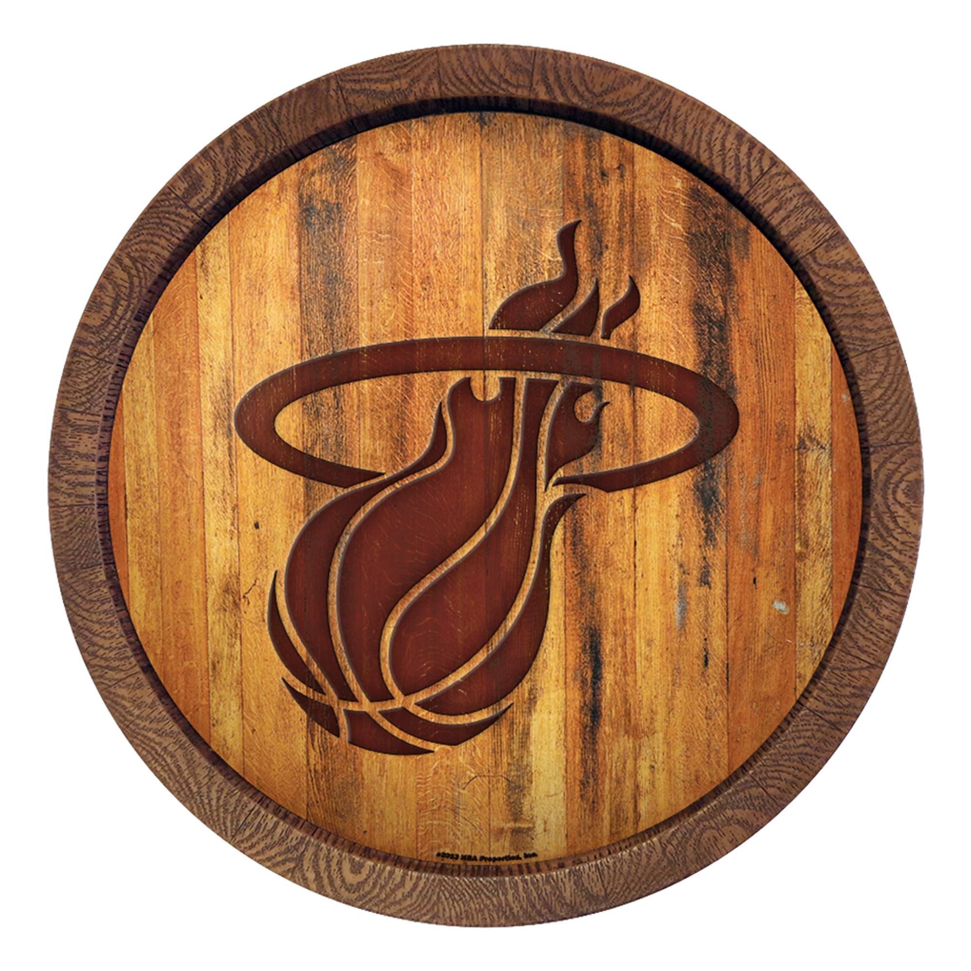 Miami Heat: "Faux" Barrel Top Sign    
