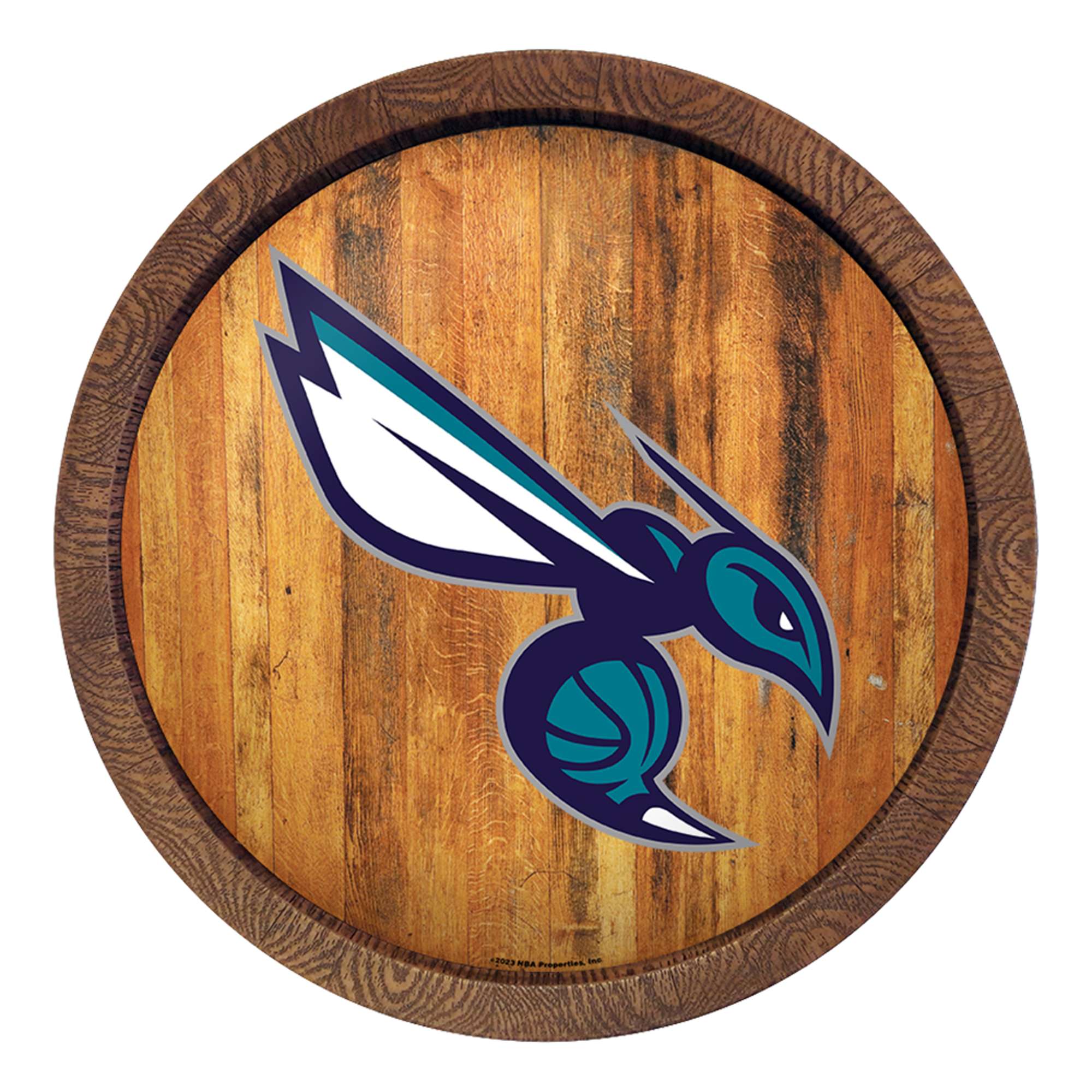 Charlotte Hornets: Logo - "Faux" Barrel Top Sign    