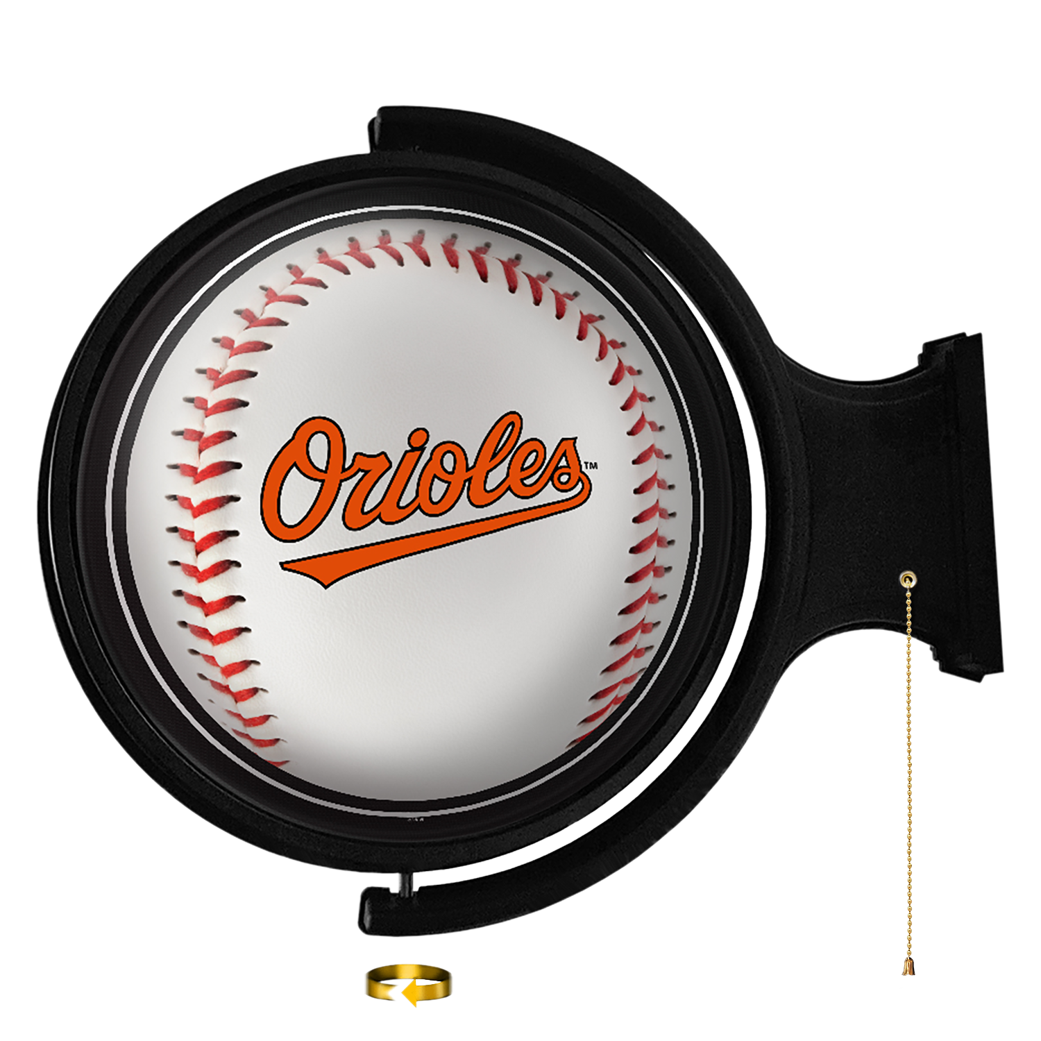 Baltimore Orioles: Baseball - Original Round Rotating Lighted Wall Sign   