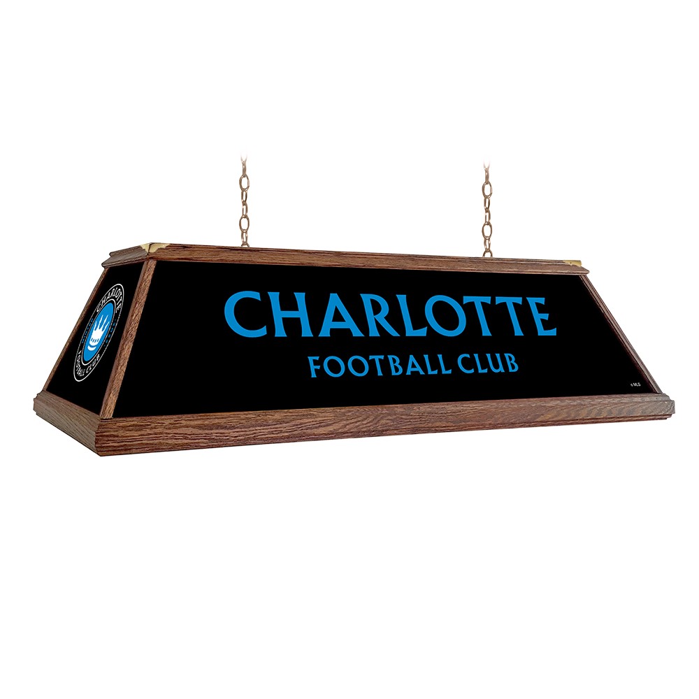 Charlotte FC: Premium Wood Pool Table Light