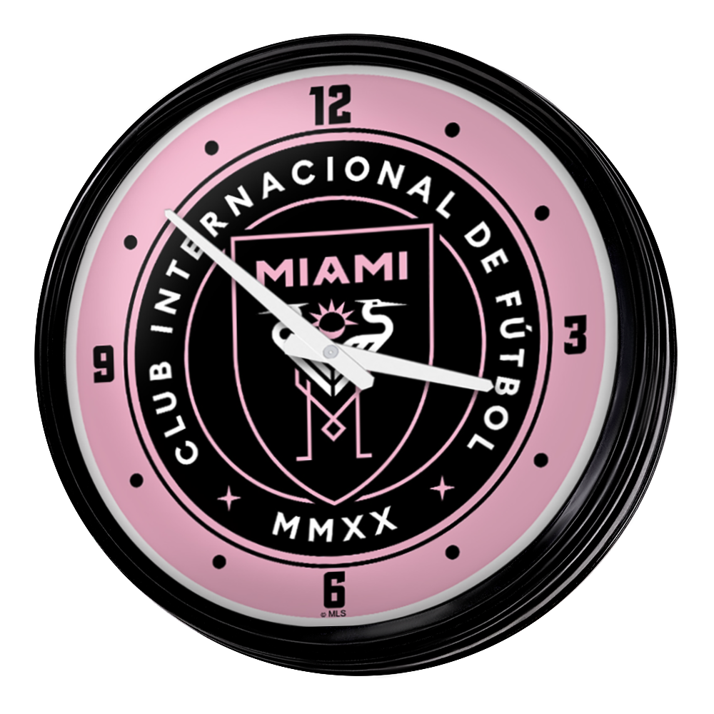 Inter Miami CF: Retro Lighted Wall Clock