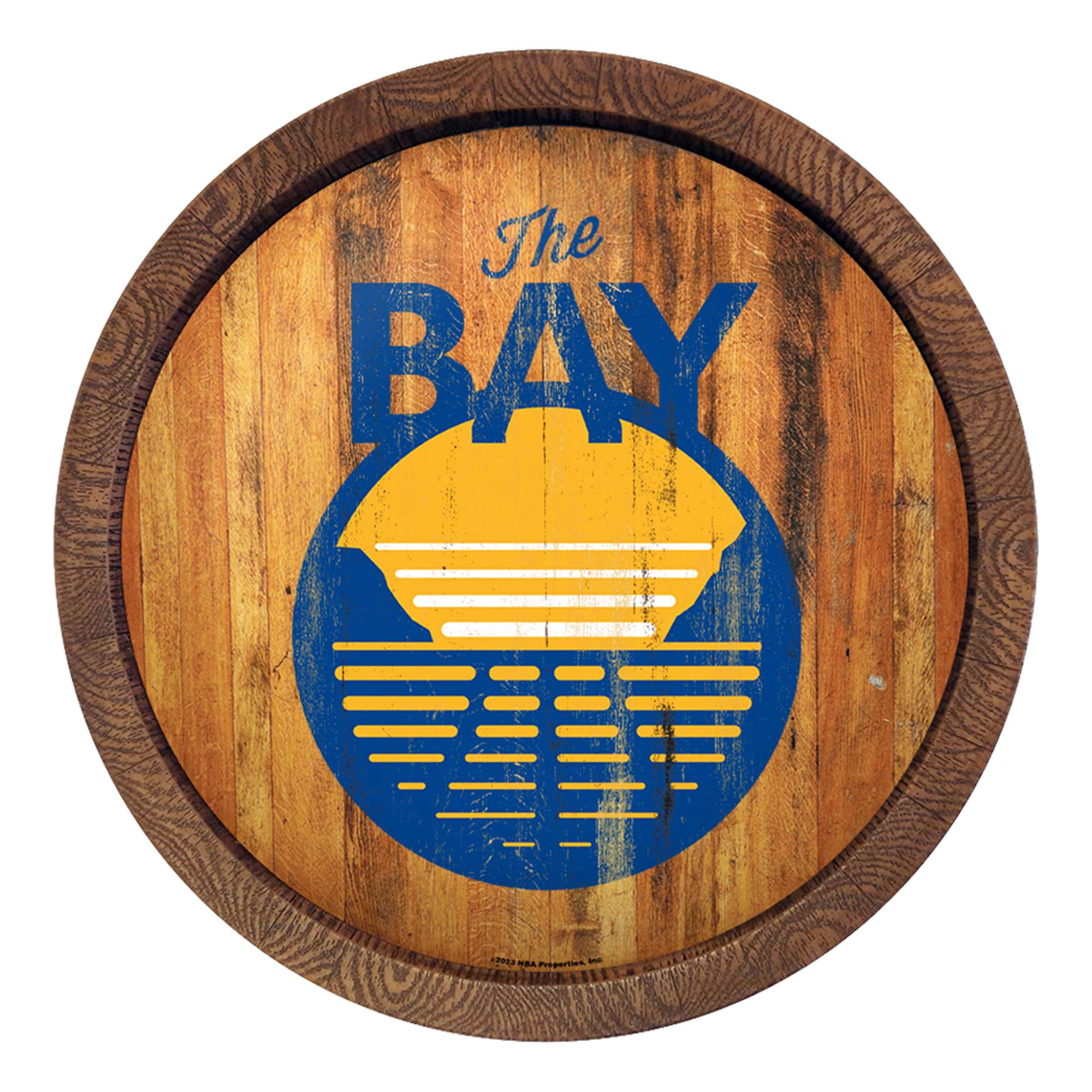 Golden State Warriors: Logo - "Faux" Barrel Top Sign    
