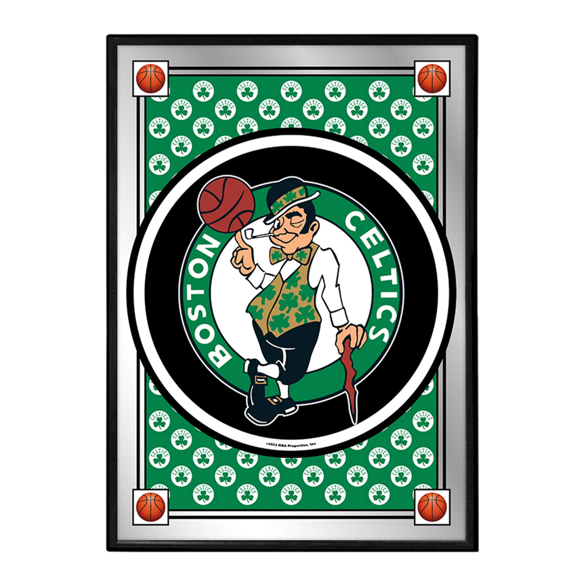 Boston Celtics: Team Spirit - Framed Mirrored Wall Sign