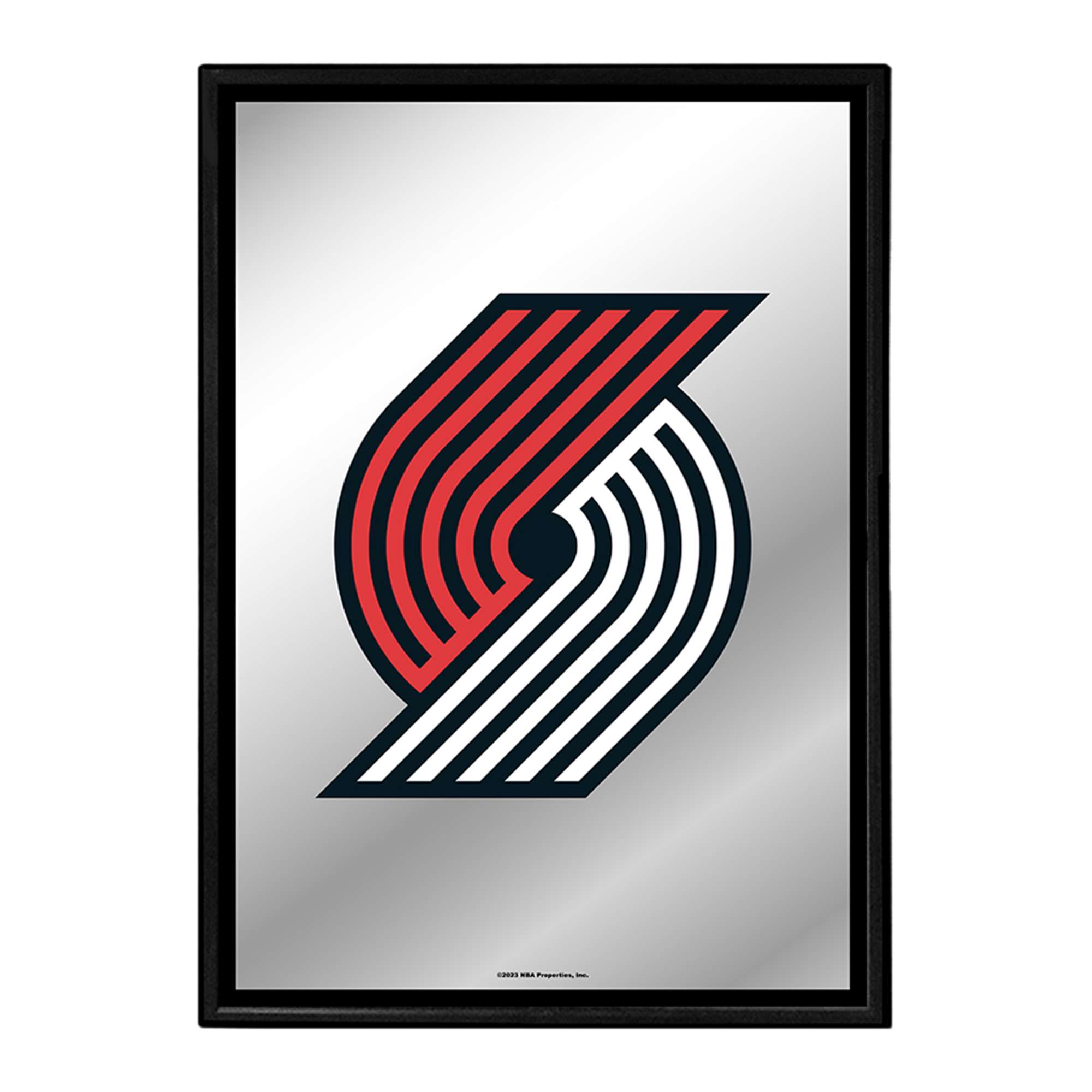 Portland Trail Blazers: Framed Mirrored Wall Sign