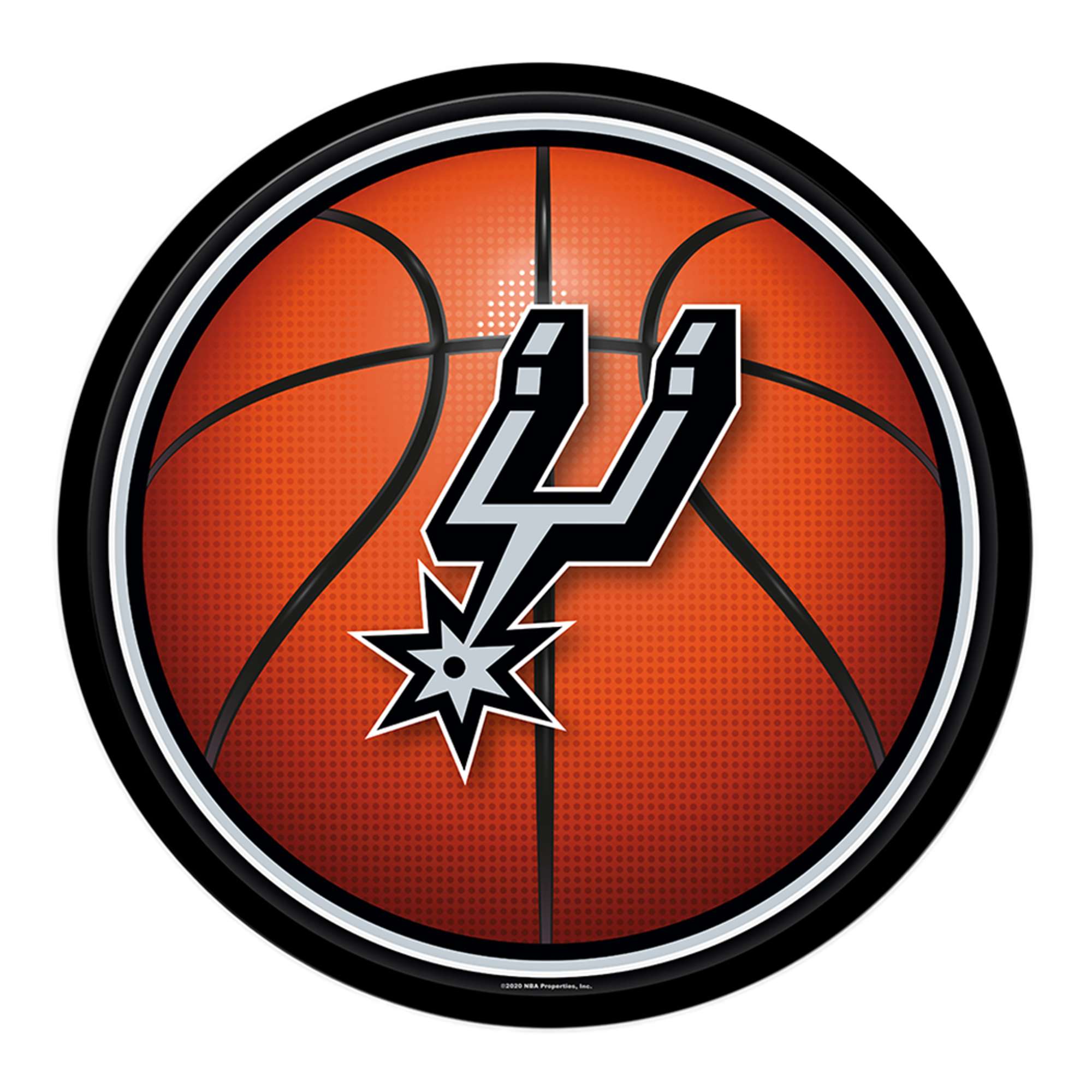 San Antonio Spurs: Basketball - Modern Disc Wall Sign