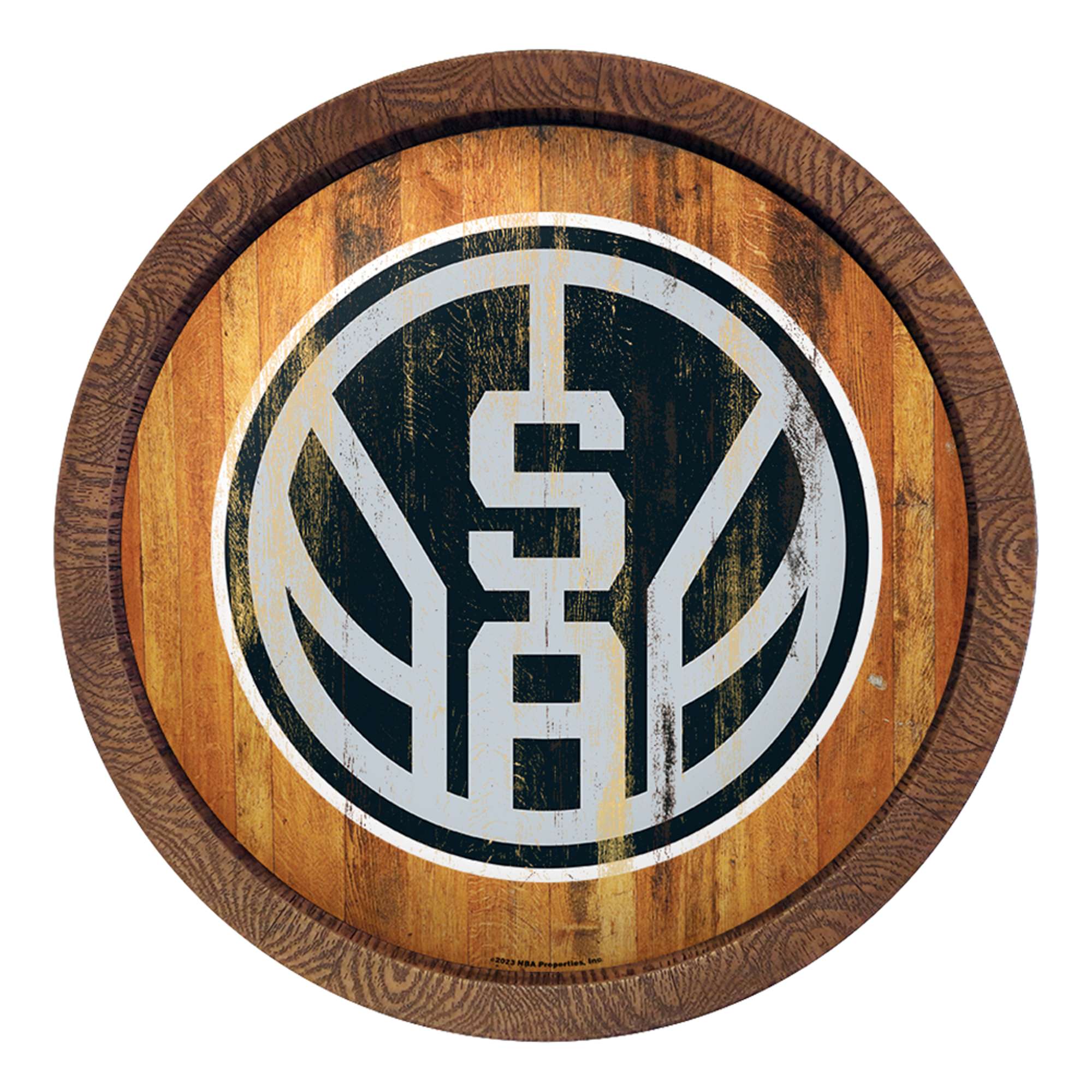 San Antonio Spurs: Logo - "Faux" Barrel Top Sign  