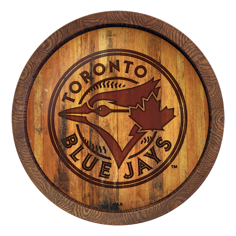 Toronto Blue Jays Branded "Faux" Barrel Top Sign  