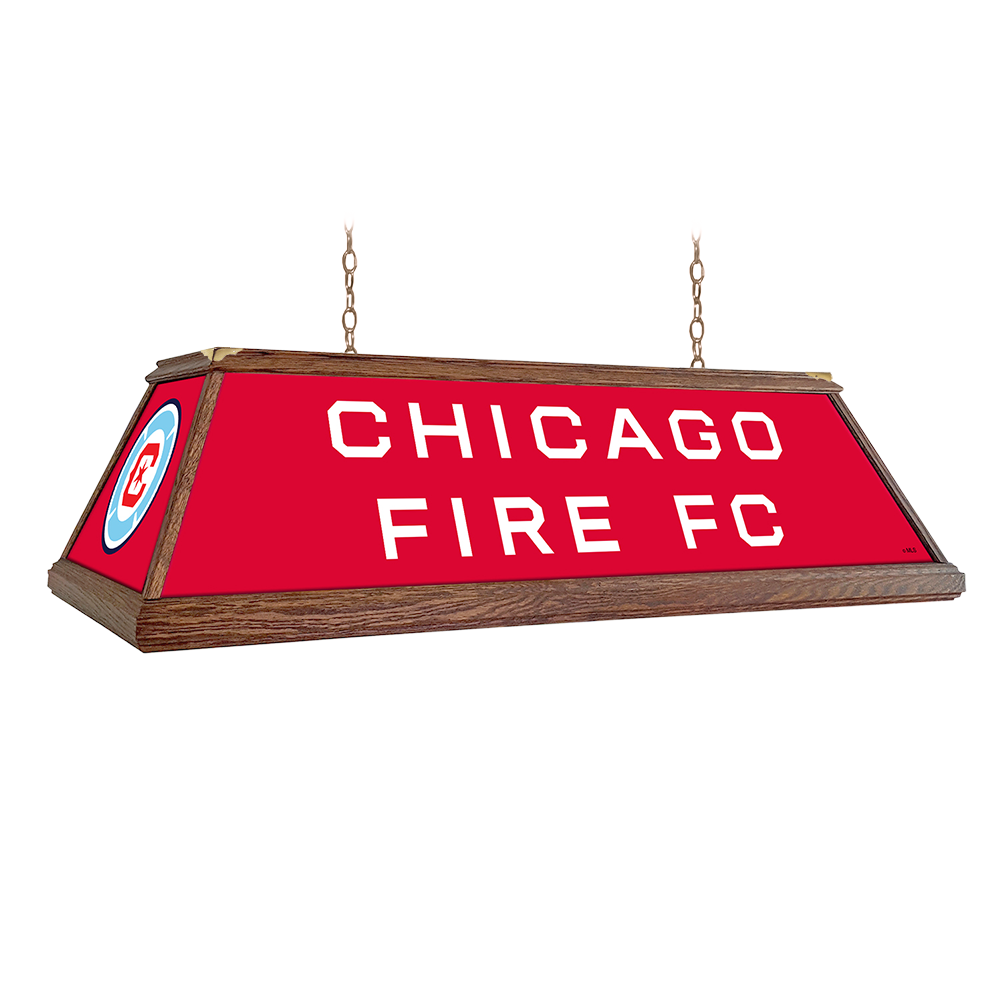 Chicago Fire: Premium Wood Pool Table Light  
