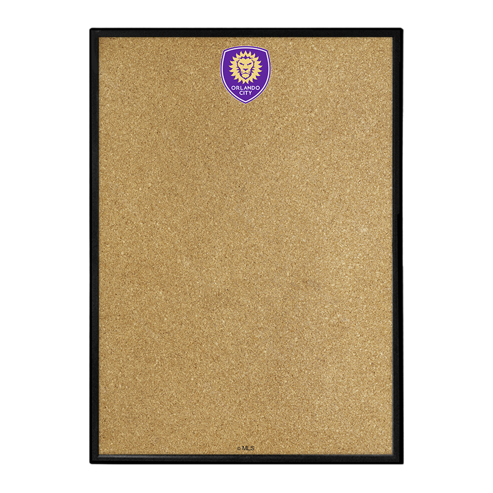 Orlando City: Framed Cork Board Wall Sign