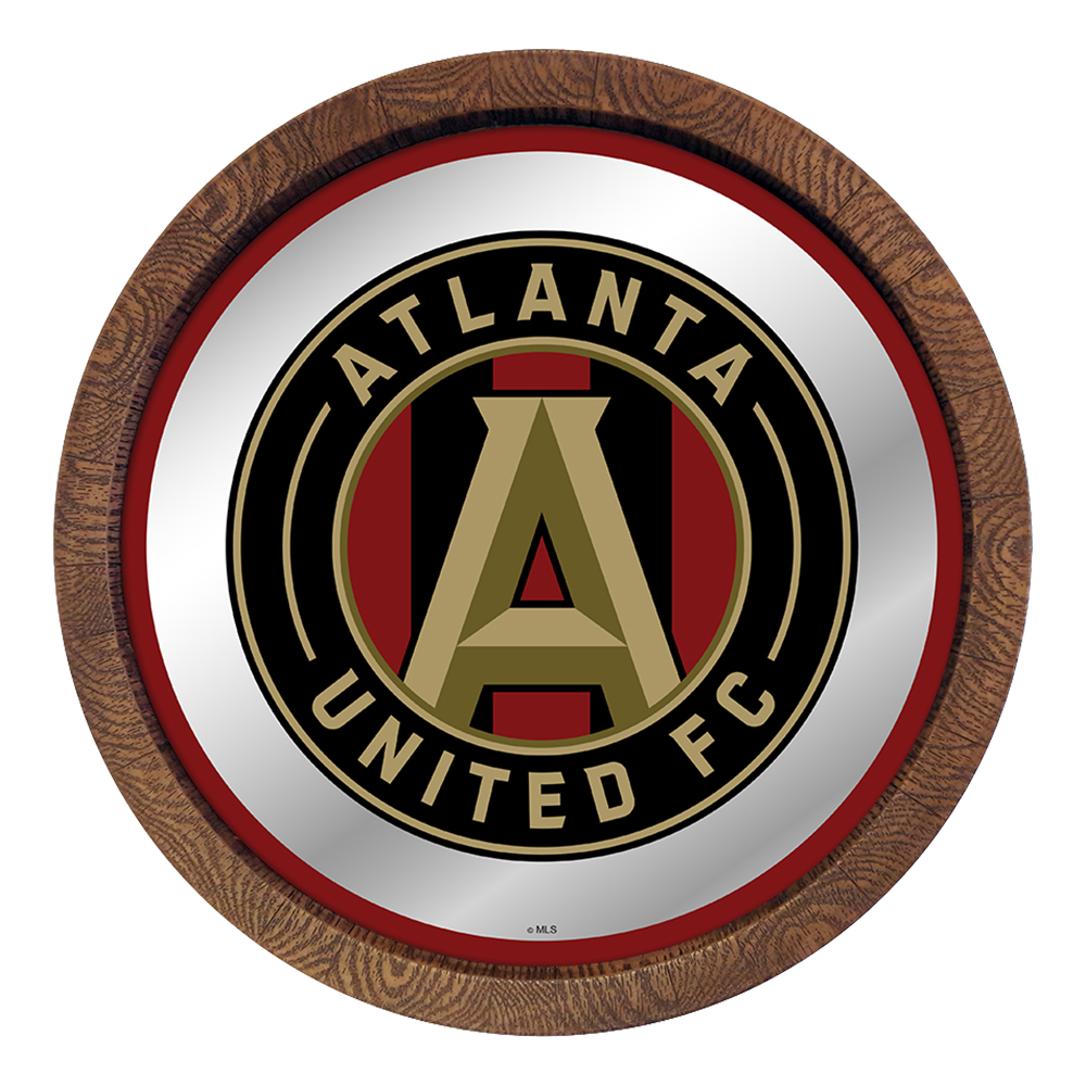 Atlanta United: Barrel Top Framed Mirror Mirrored Wall Sign