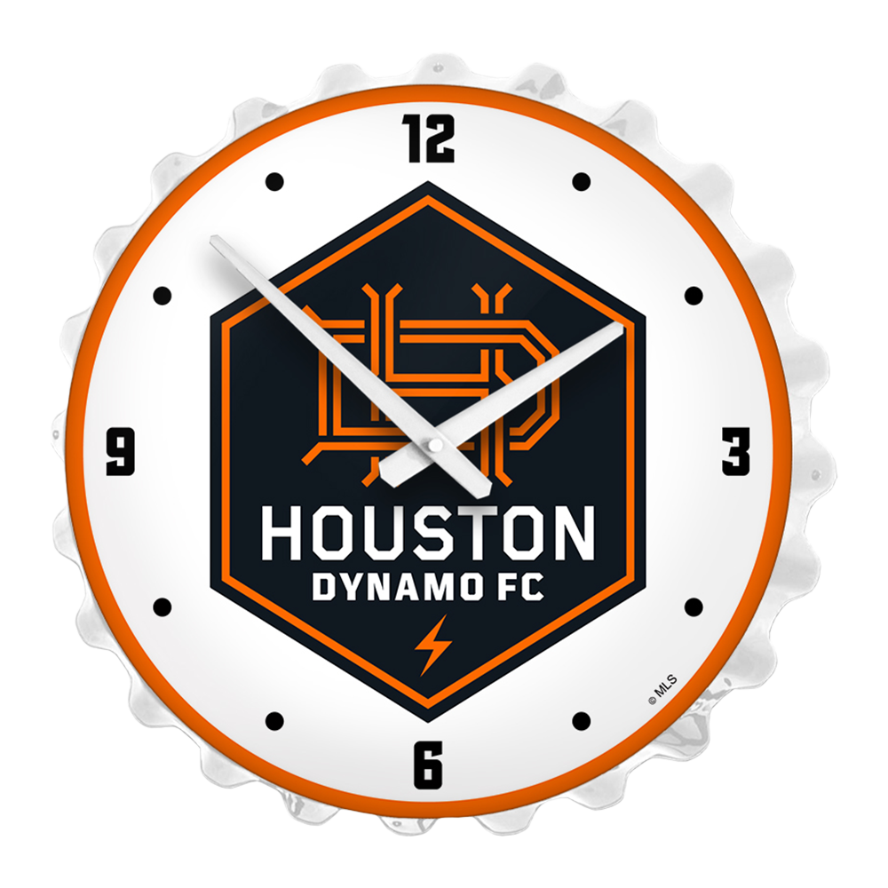 Houston Dynamo: Bottle Cap Lighted Wall Clock  
