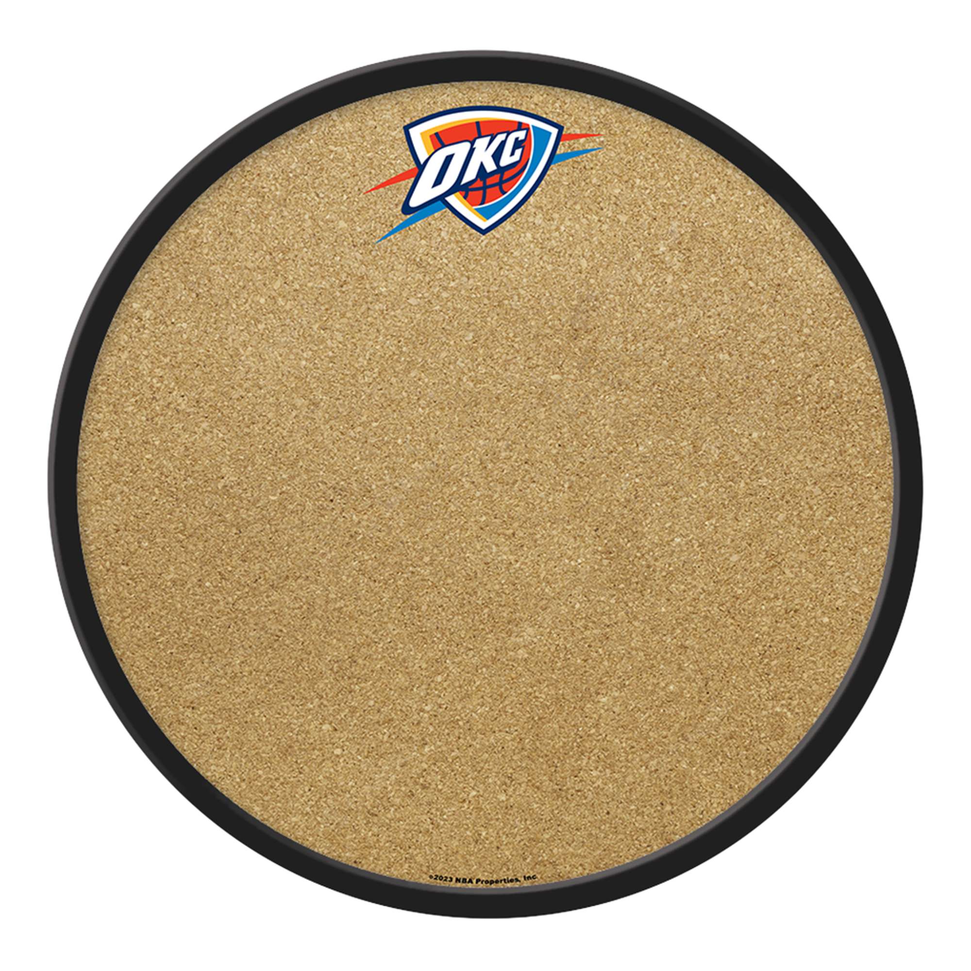 Oklahoma City Thunder: Modern Disc Cork Board