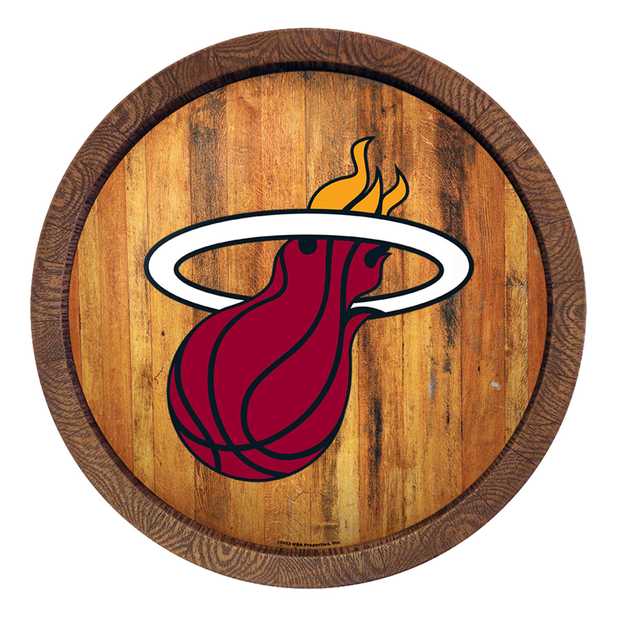 Miami Heat: "Faux" Barrel Top Sign    