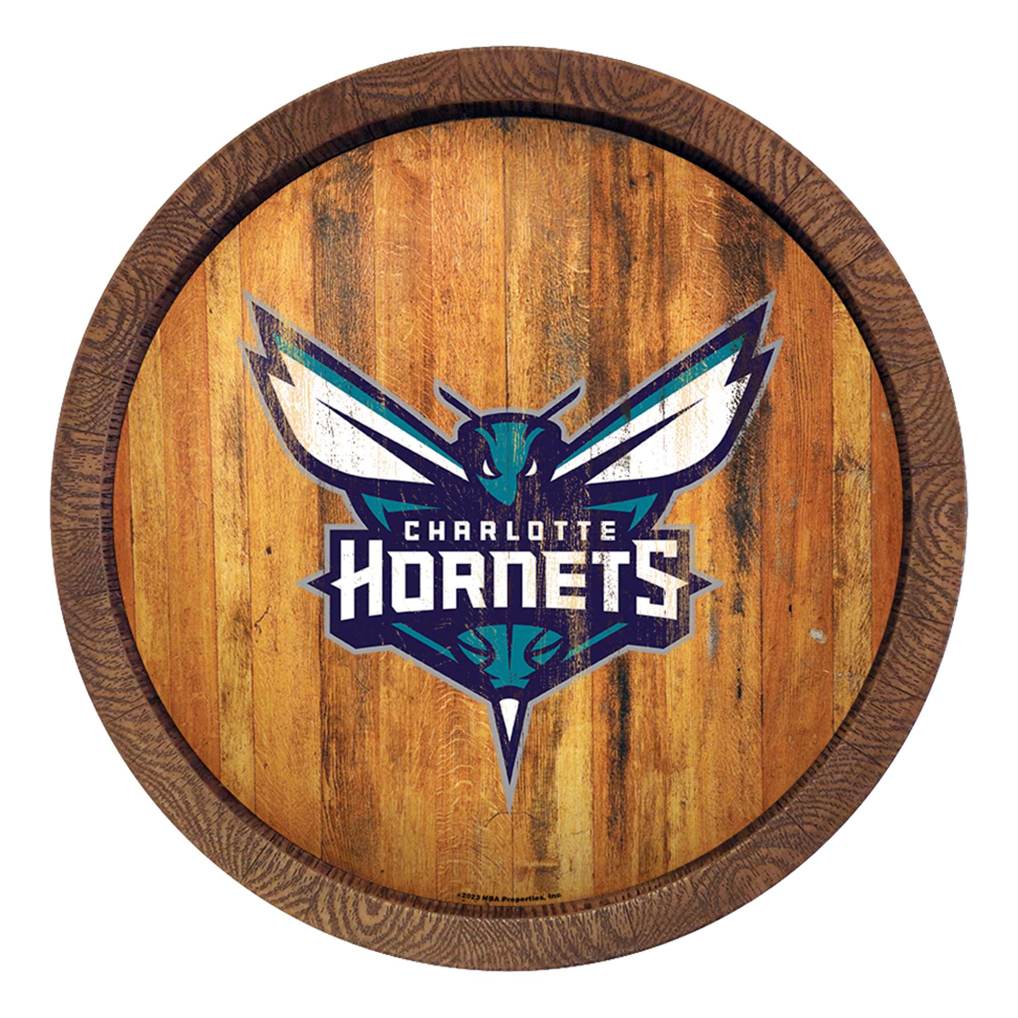 Charlotte Hornets: "Faux" Barrel Top Sign    