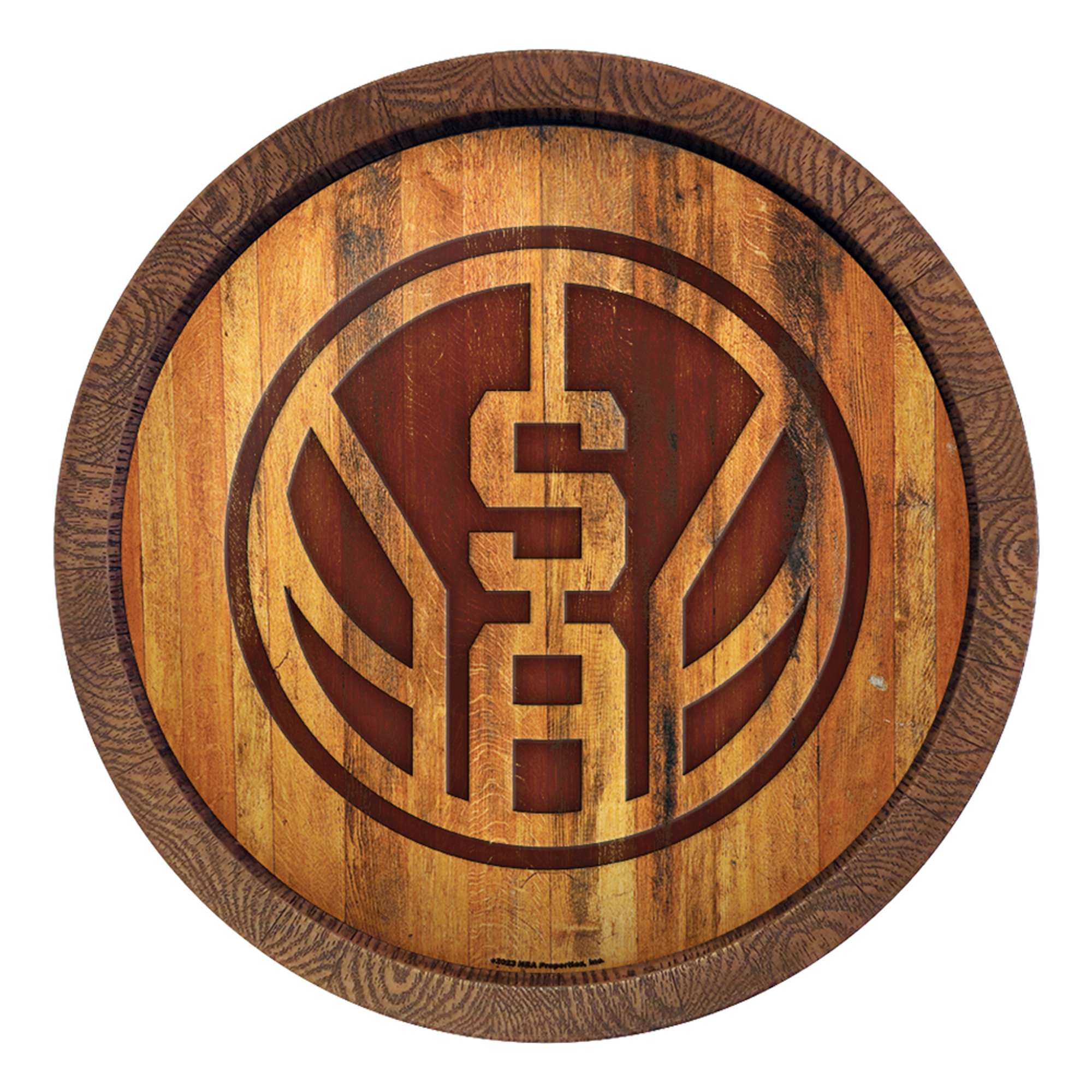 San Antonio Spurs: Logo - "Faux" Barrel Top Sign  