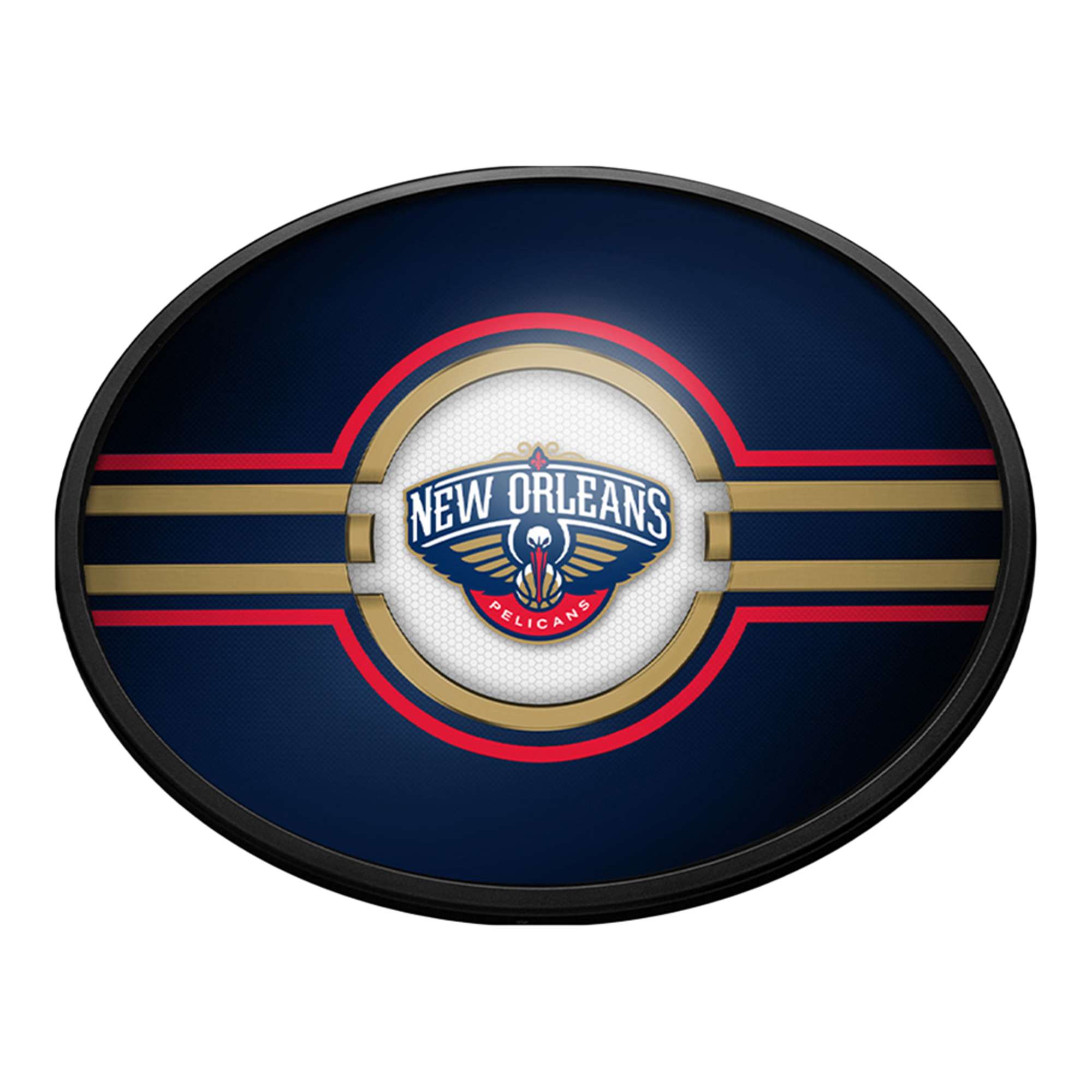 New Orleans Pelicans: Oval Slimline Lighted Wall Sign